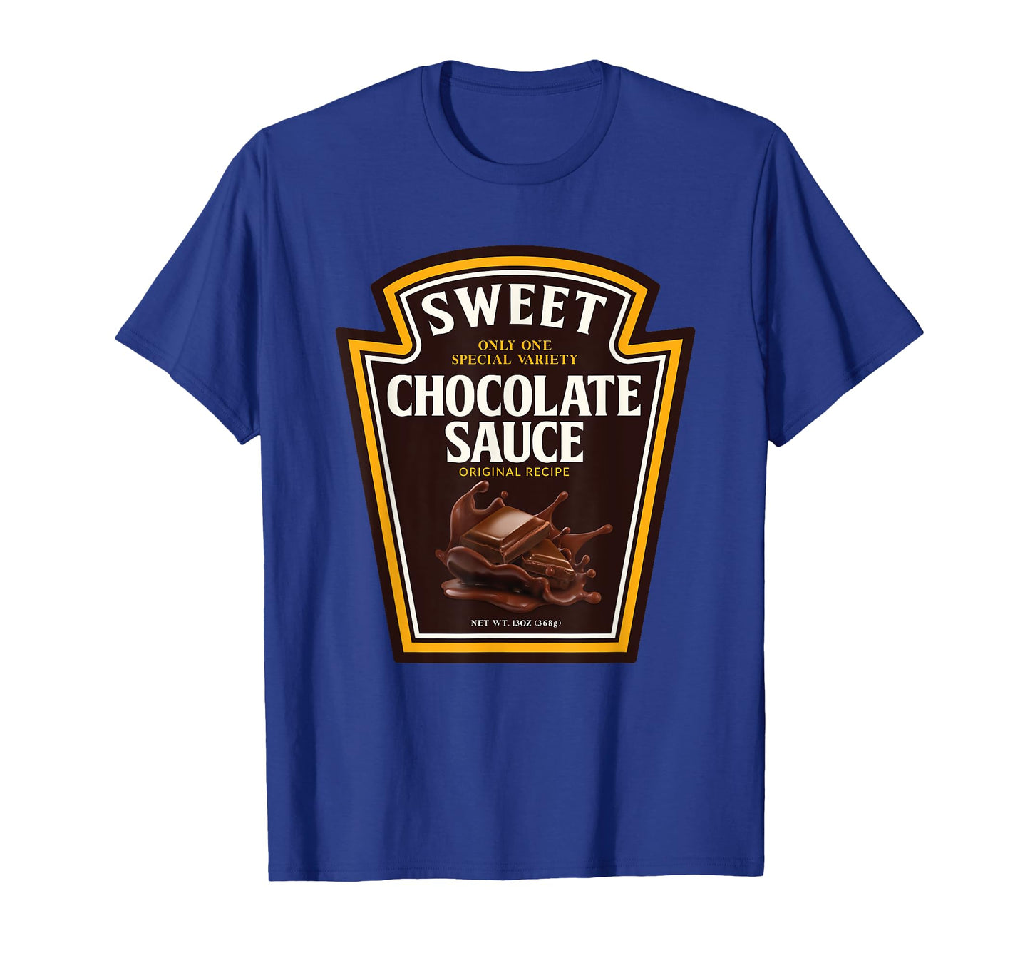 Sweet Chocolate Sauce Funny Bottle Label Condiment design T-Shirt