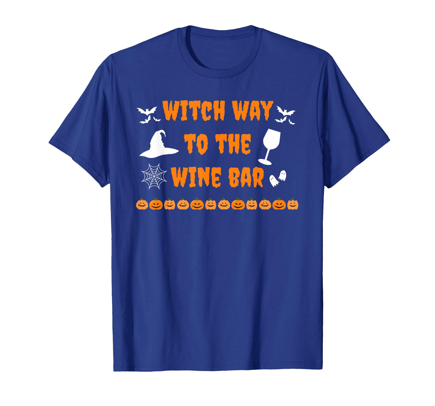 Witch Way to The Wine Bar Halloween Autumn Fall Boozy Funny T-Shirt