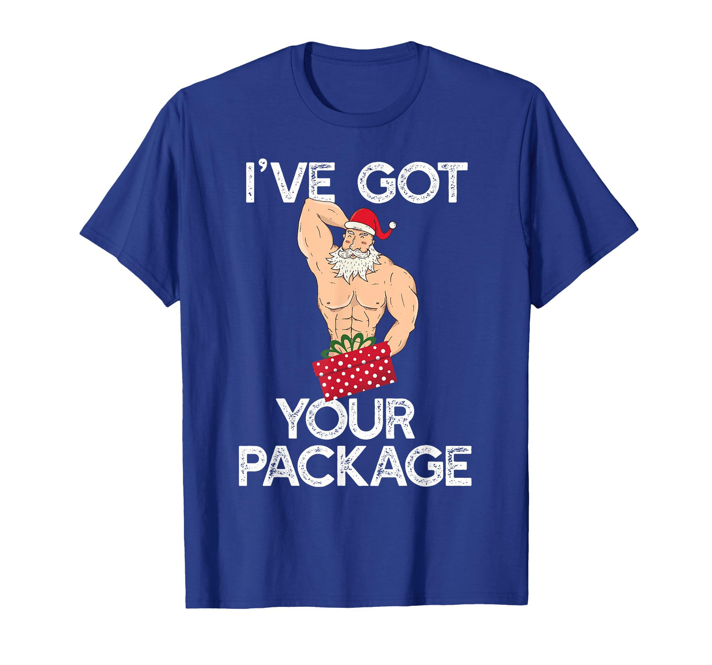 I'VE GOT YOUR PACKAGE Funny Sexy Santa Claus Funny Meme T-Shirt