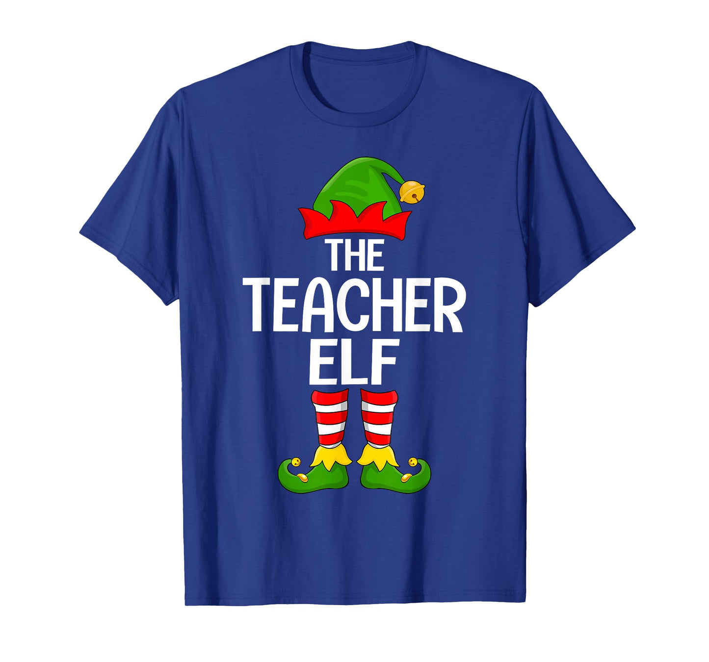 Teacher Elf Xmas Matching Family Elf Squad Christmas T-Shirt