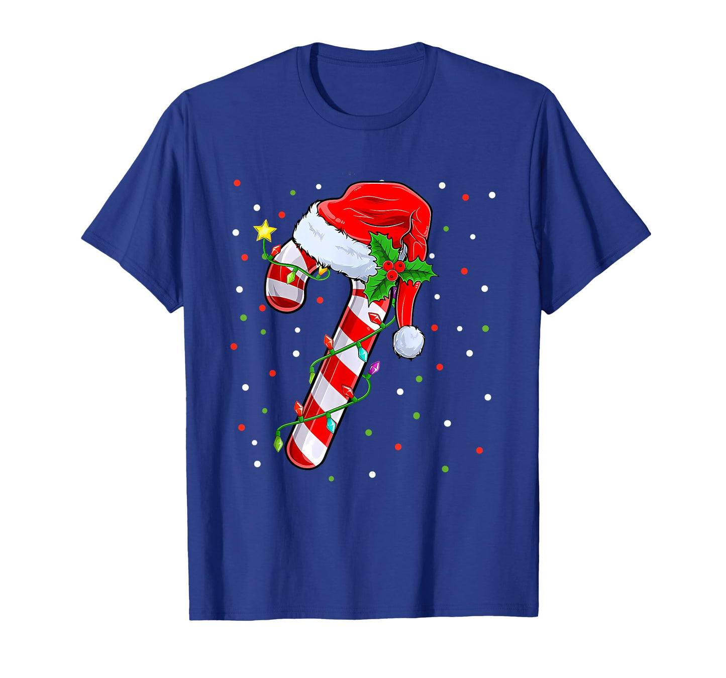 Candy Cane Crew Christmas Lights Family Matching Xmas Girls T-Shirt