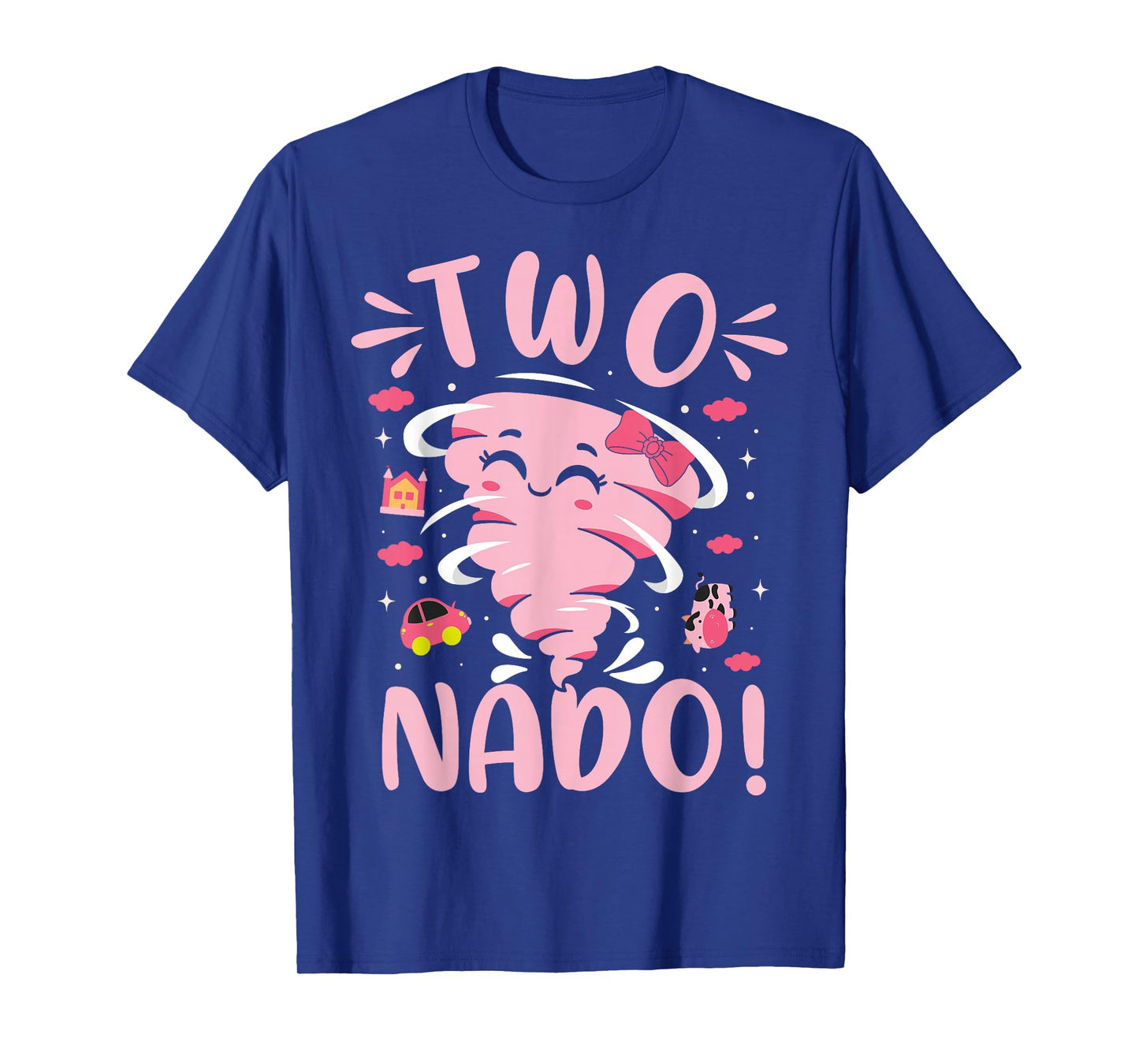 Tornado 2 Year Old Girl Birthday Two Nado 2nd Bday Party T-Shirt