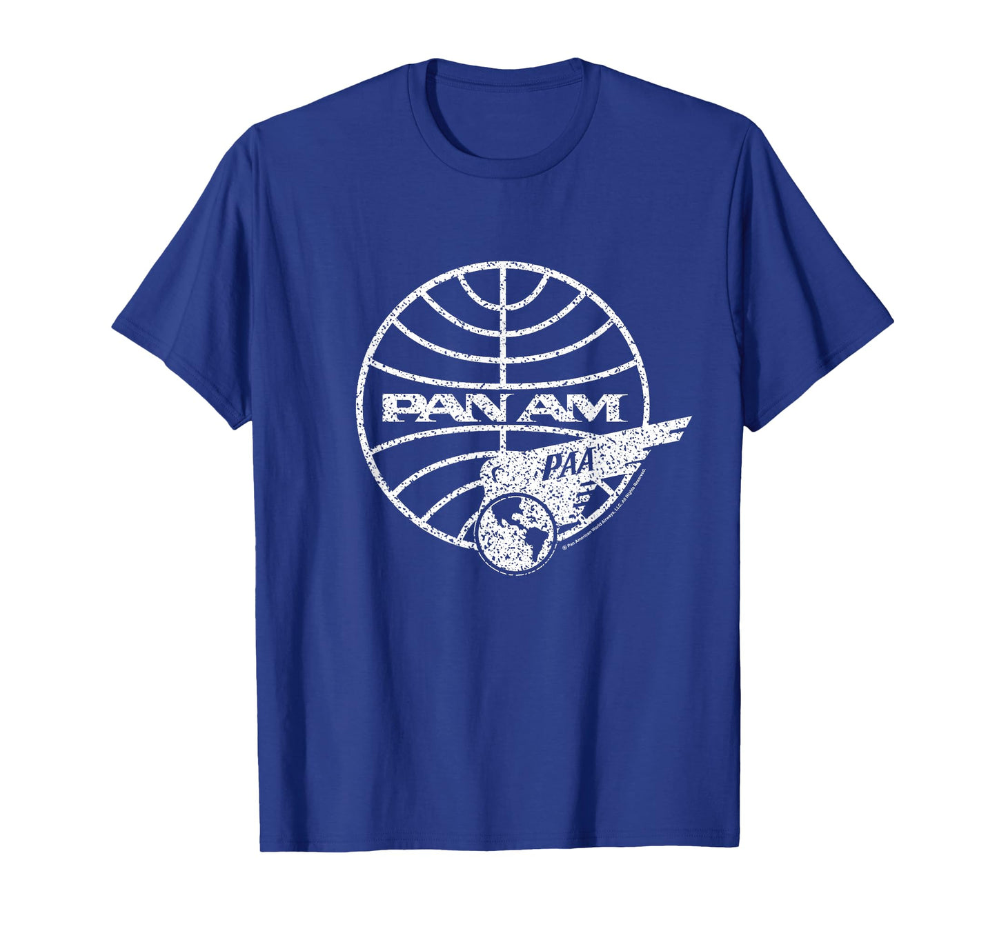Pan Am Distressed PAA White Logo T-Shirt