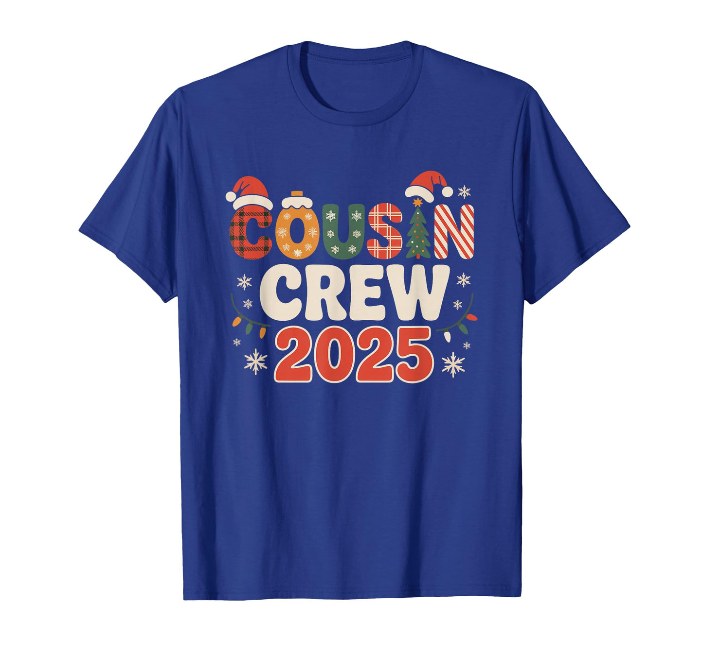 Cousin Crew Christmas 2025 Family Matching Xmas T-Shirt