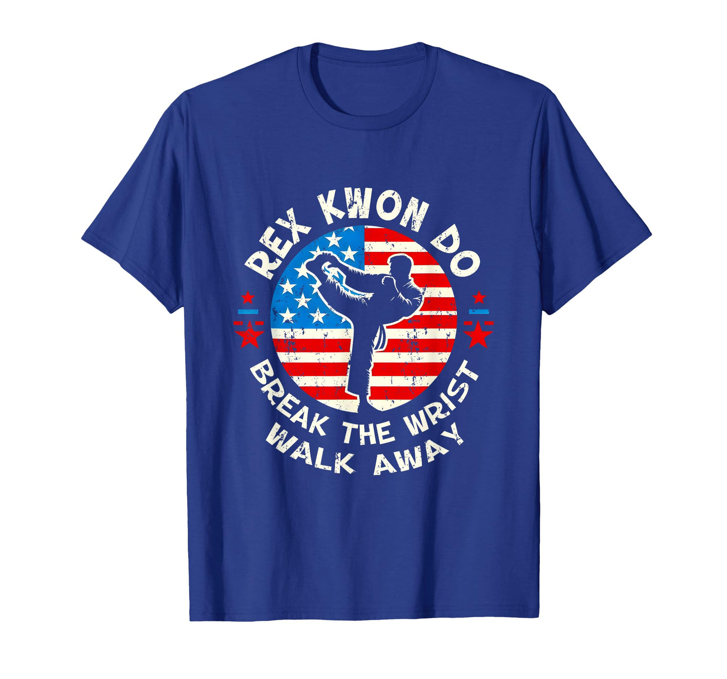 Rex Kwon Do American Flag Taekwondo Martial Art Sport T-Shirt