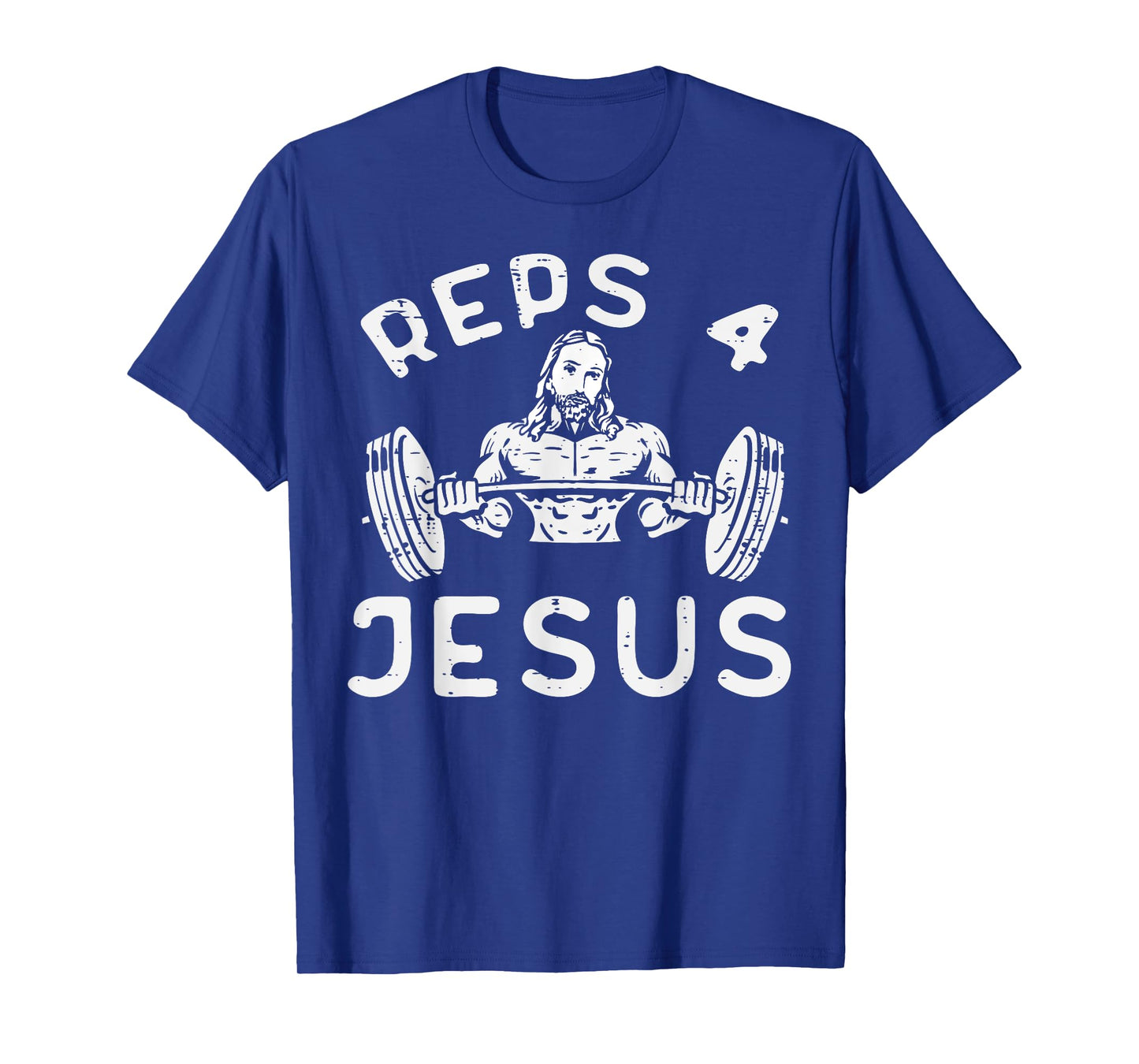 Workout Reps 4 Jesus Gym Christian Weightlifting Men Women T-Shirt