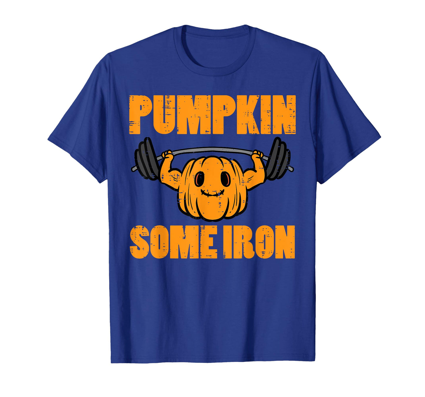 Halloween Gym Pumpkin Some Iron Workout Costume Men Women T-Shirt