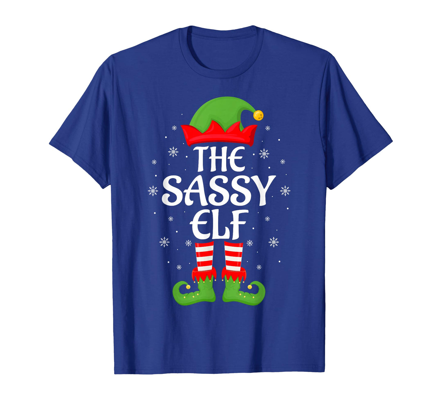 Sassy Elf Xmas Family Girls Women Elf Squad Christmas T-Shirt