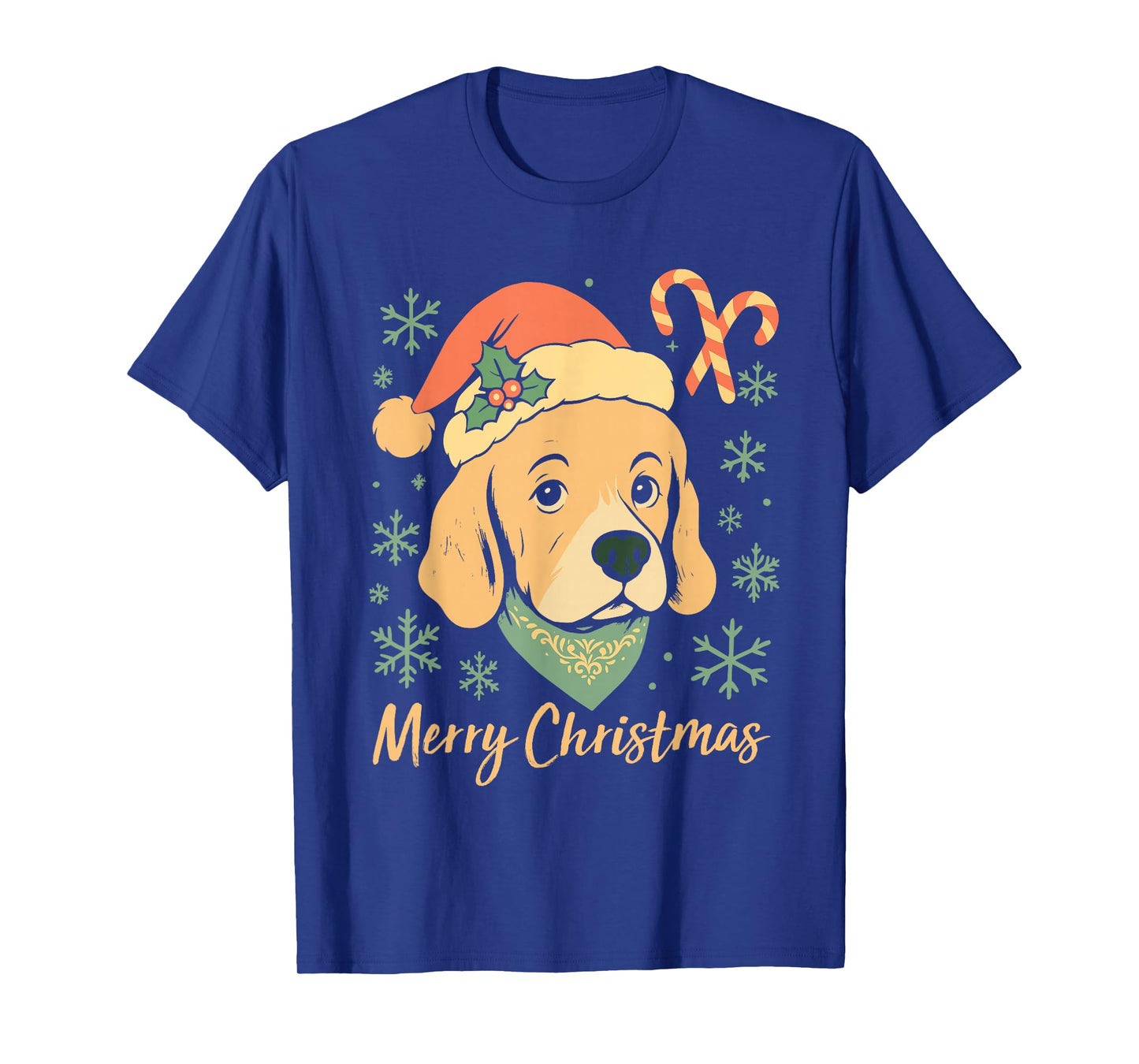Tennessee Dog Lovers Merry Christmas Santa Hat Xmas Family T-Shirt