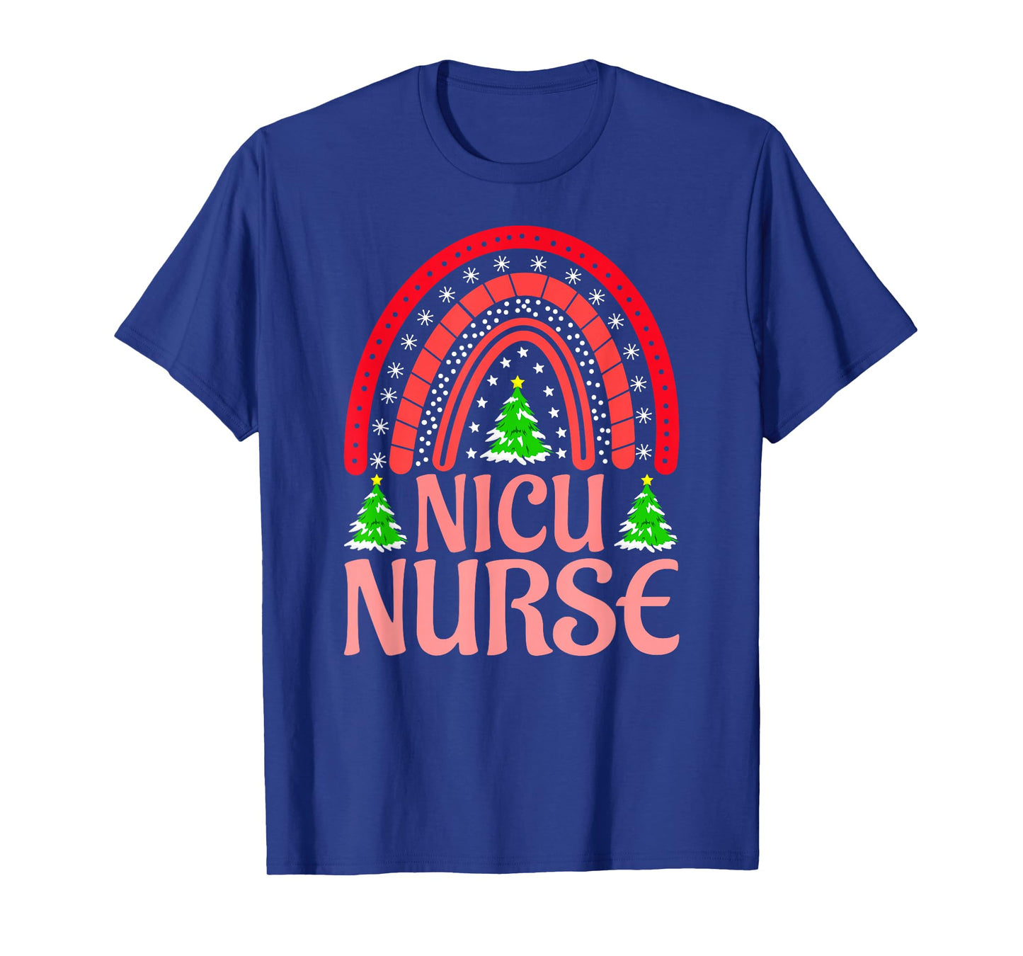 NICU Nurse Christmas Crew Nurselife Nursing Xmas T-Shirt