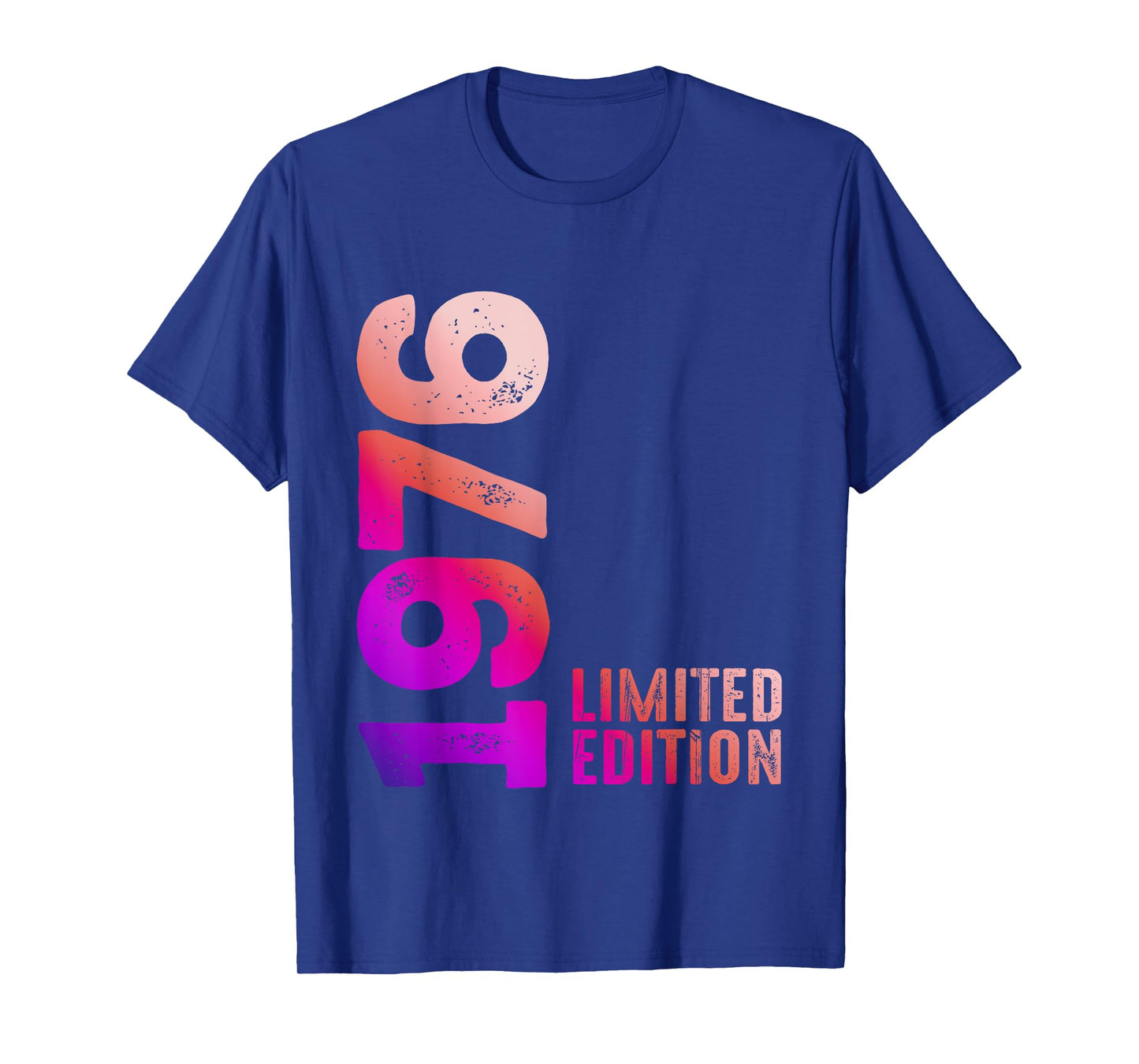 Birthday Limited Edition 1976 Unisex-Adult 1976 Birthday Themed T-Shirt Black Small Crew Neck Short Sleeve T-Shirt