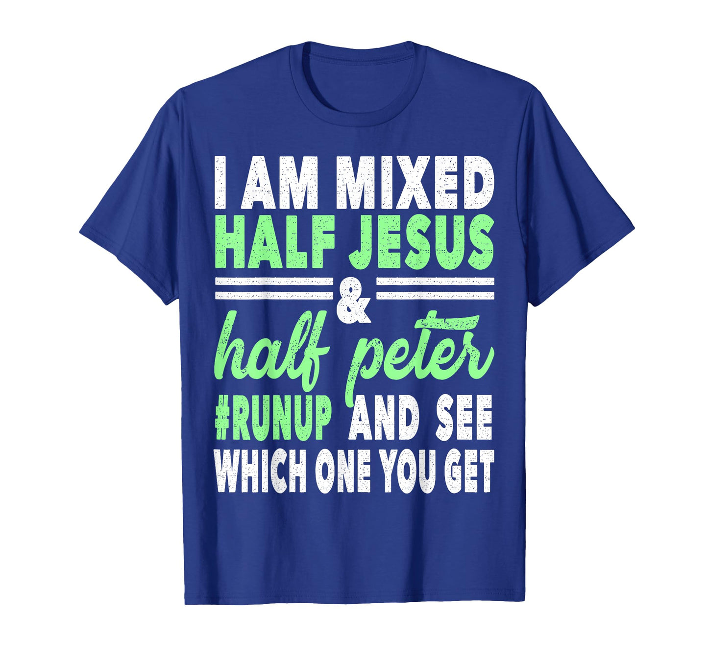 Mixed Half Jesus and Half Peter Gift for a Christians T-Shirt