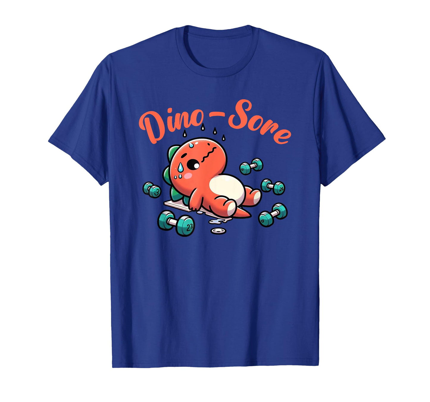 Dino-Sore Cute Dinosaur Workout Gym Fitness Motivation T-Shirt