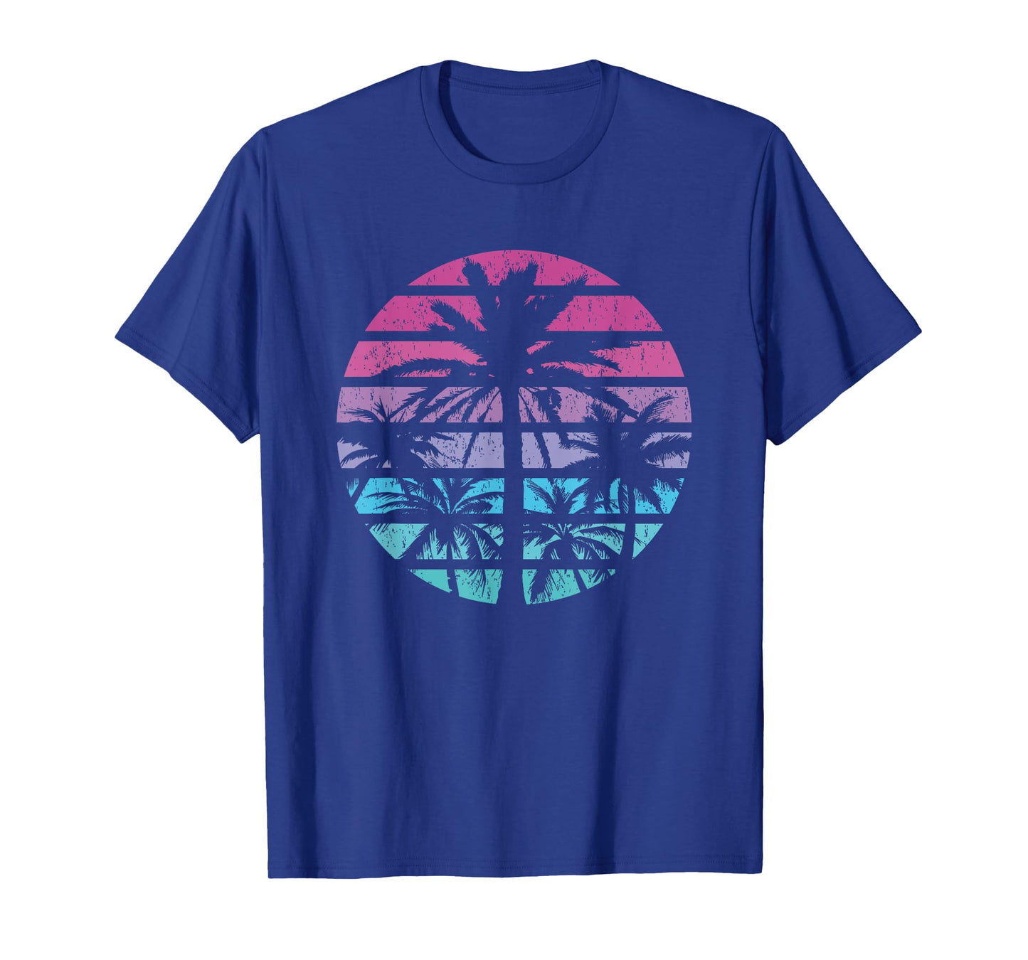 Palm Tree Retro Sunset Summer Beach Vintage Tropical Graphic Men Women Girls Kids T-Shirt