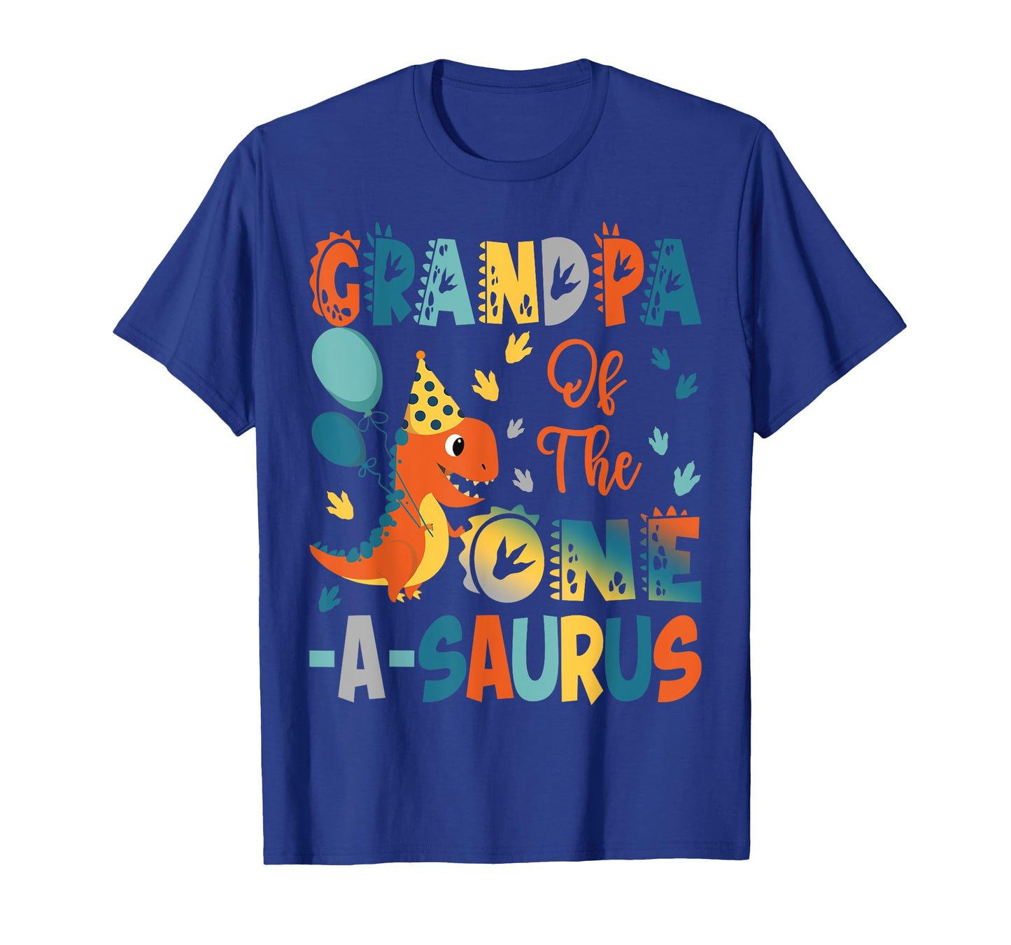 Grandpa Of The One-A-Saurus 2Nd Birthday Dinosaur Party T-Shirt