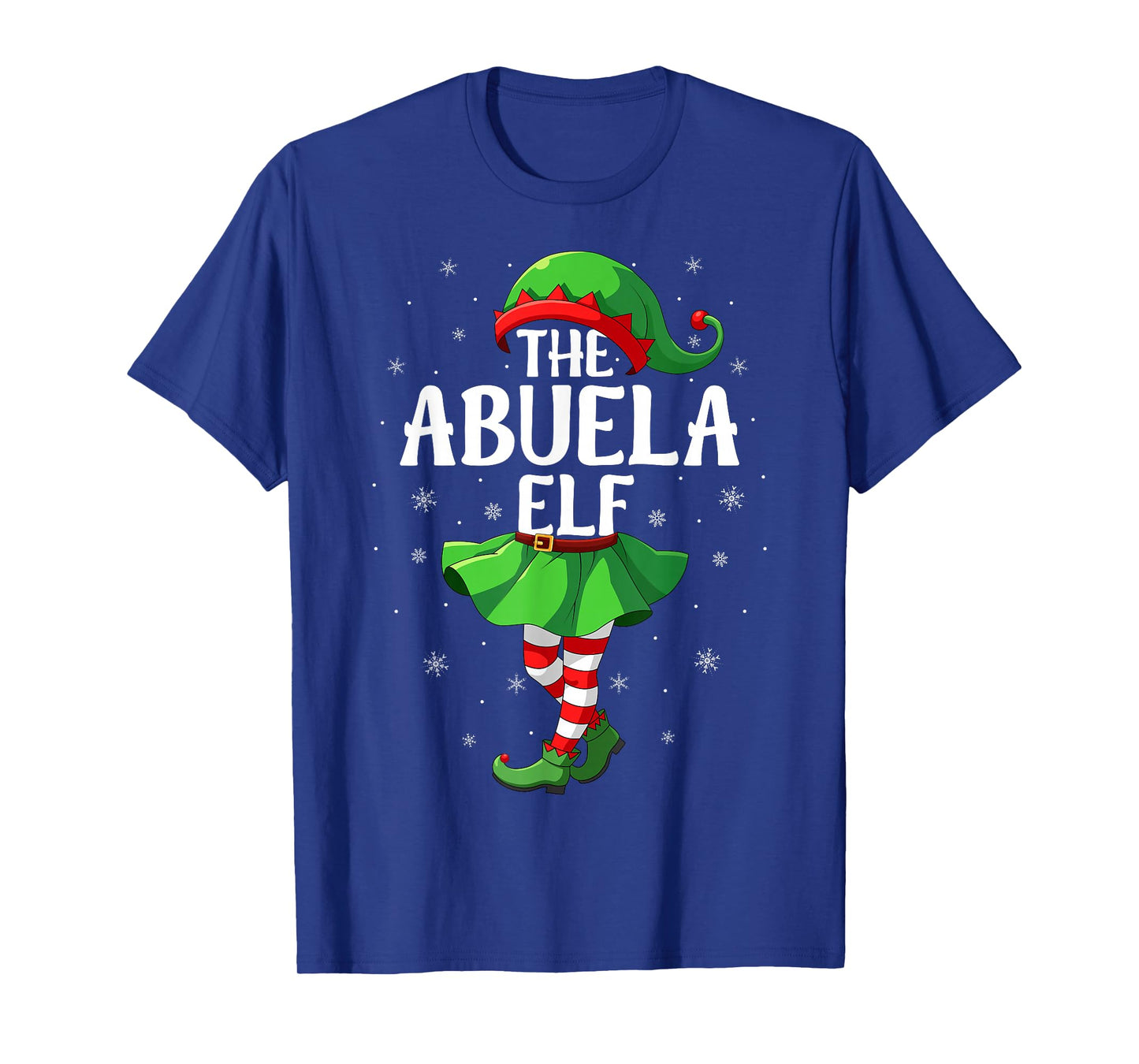 Abuela Elf Christmas Girls Women Elf Squad Xmas Family T-Shirt