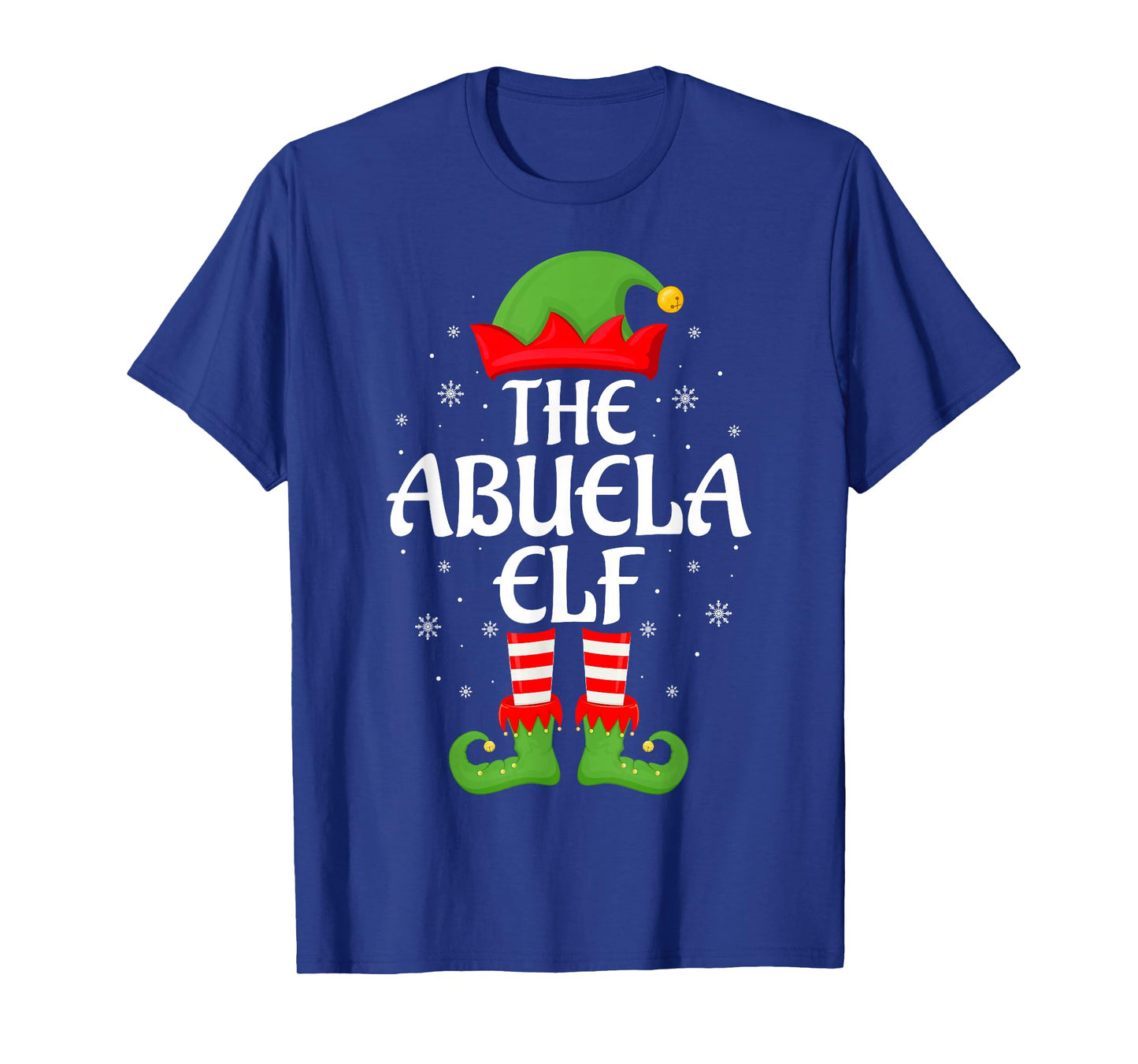 Abuela Elf Xmas Family Matching Elf Squad Christmas T-Shirt