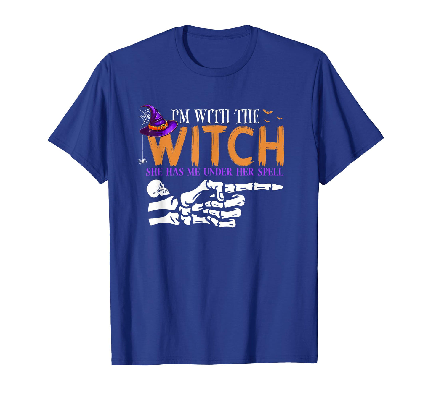 I'm with The Witch Funny Halloween Couple Costume Party T-Shirt