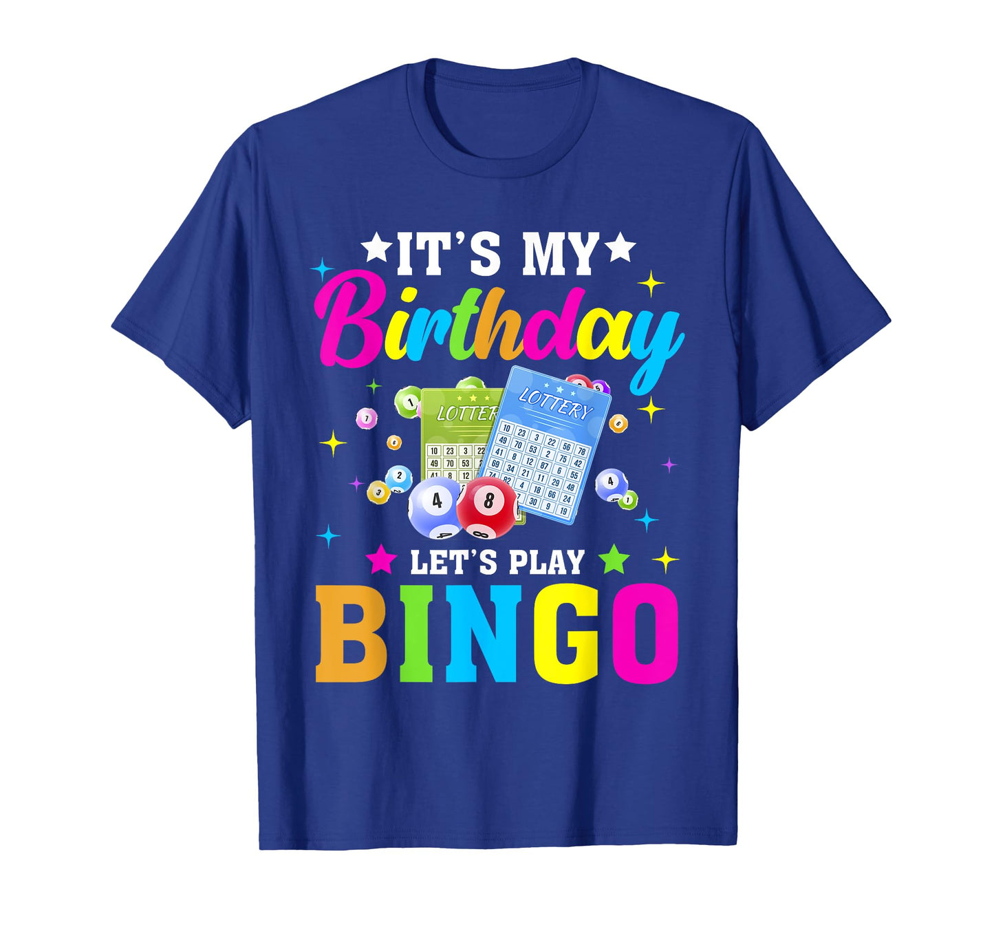 Bingo It's My Birthday Let's Play Bingo Vintage Xmas T-Shirt