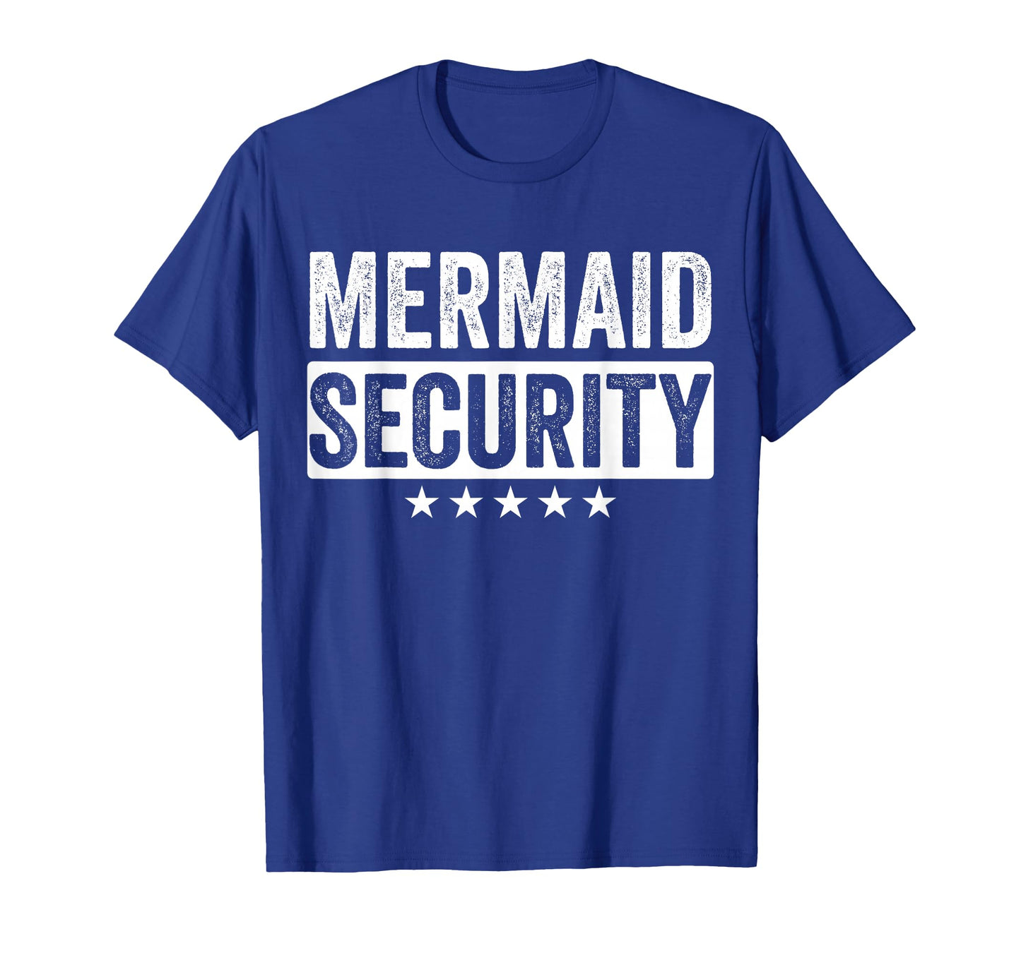 Mermaid Security Halloween Costume Dad Men Boy T-Shirt