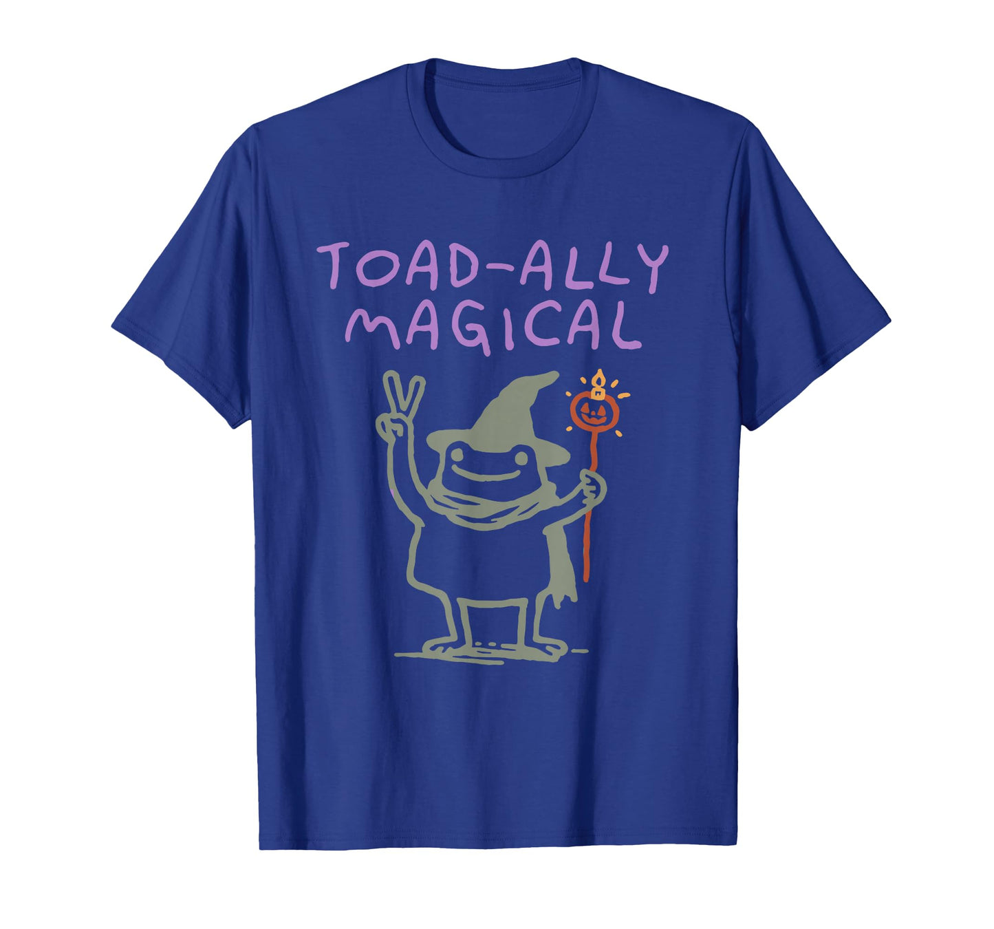Toad-Ally Magical Frog Witchy Halloween Design T-Shirt