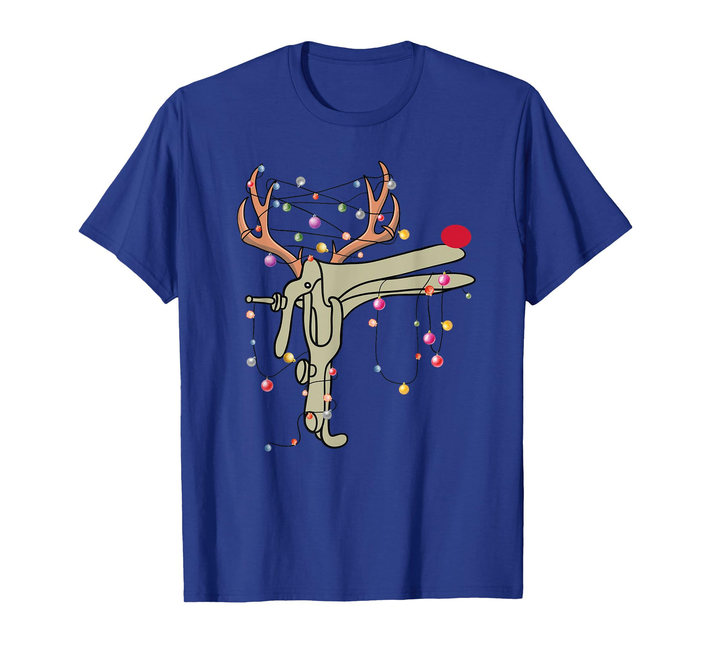 Reindeer Speculum Nurse Funny Christmas OBGYN Nurse Party T-Shirt