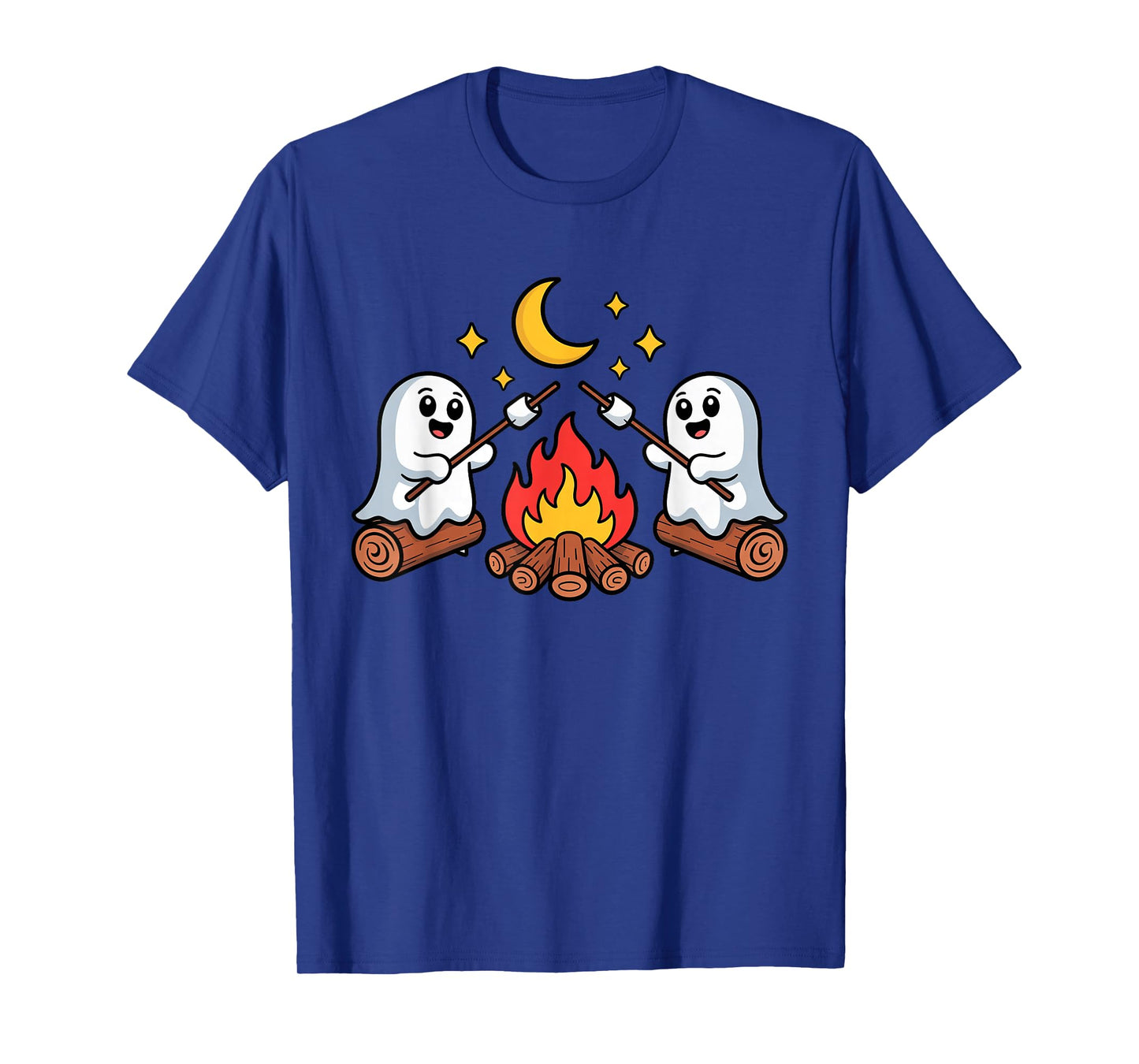 Ghost Campfire Camping Toddler Kids Halloween Trick or Treat T-Shirt