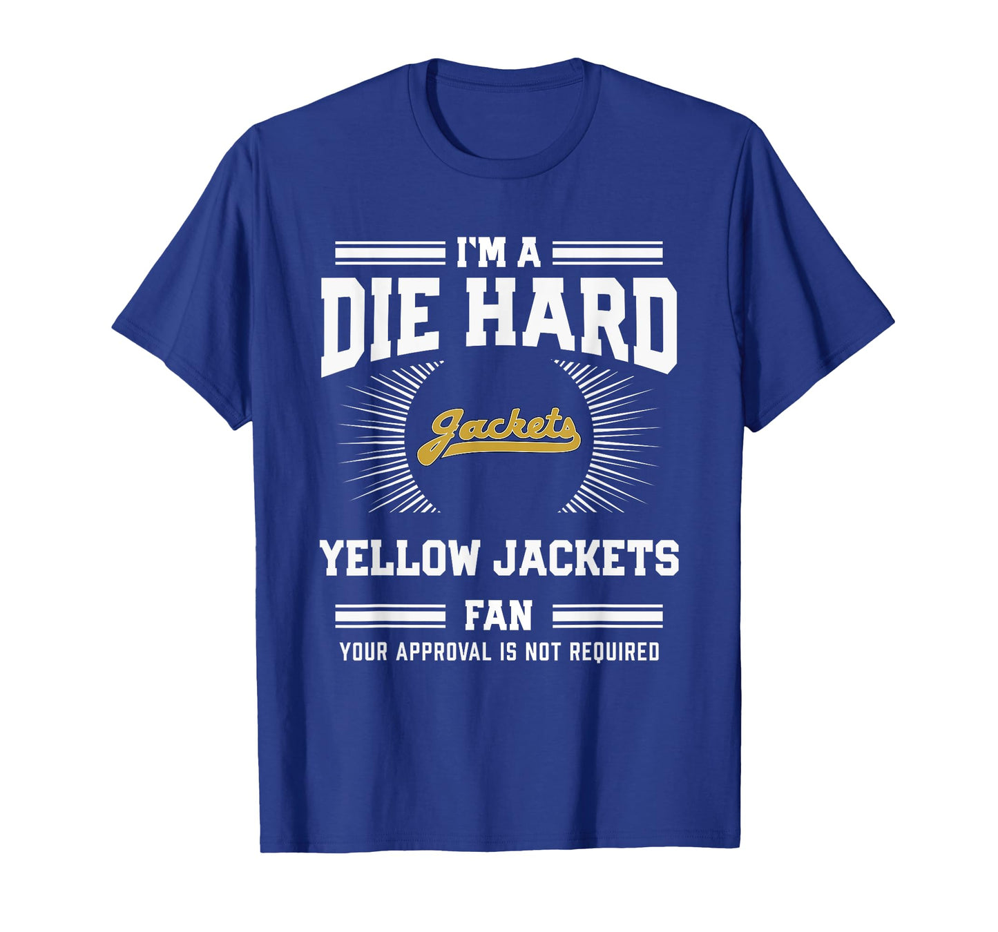 Springfield Yellow Jackets Logo Die Hard Fan HS T-Shirt