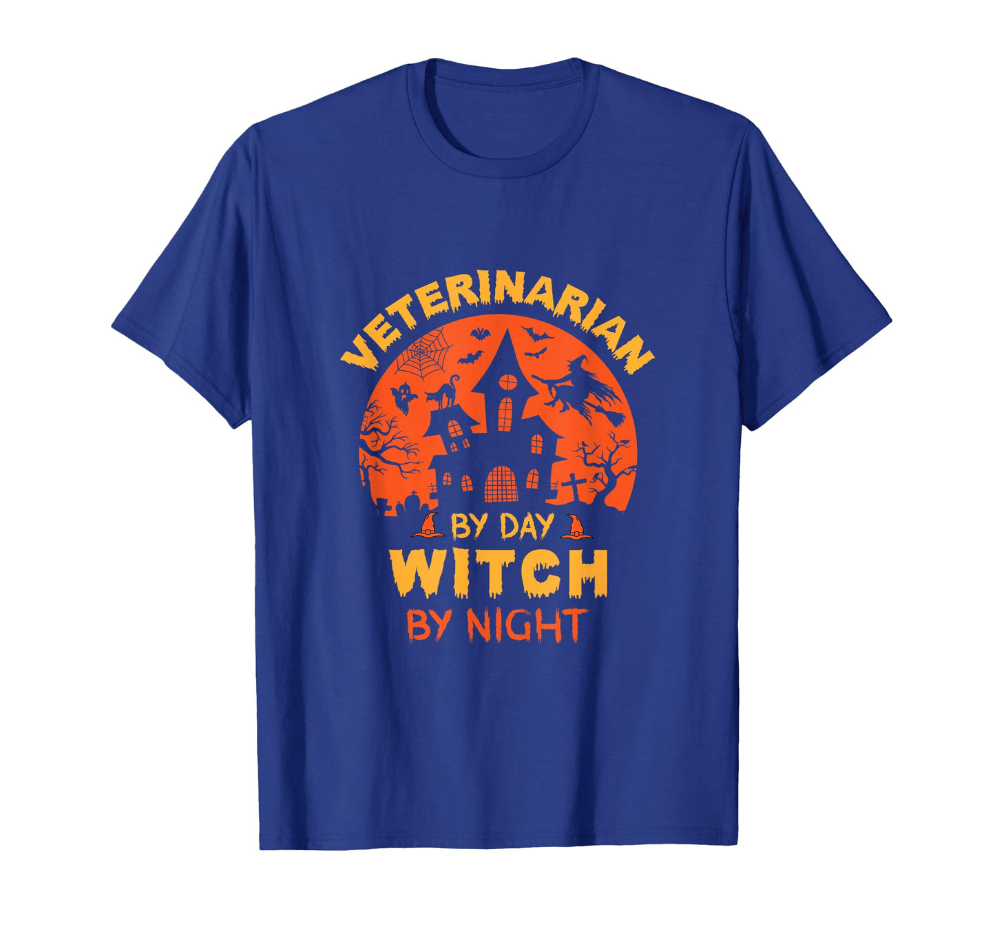 Veterinarian by Day Witch by Night Funny Halloween T-Shirt