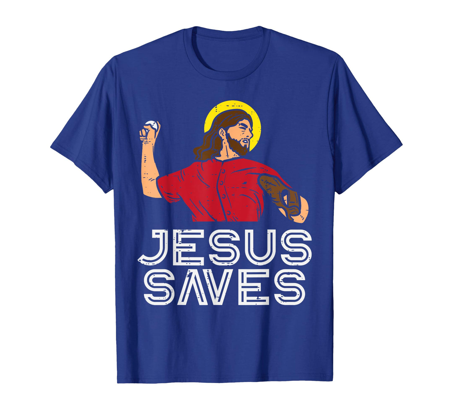 Jesus Saves Baseball God Sports Christian Men Women Kids T-Shirt