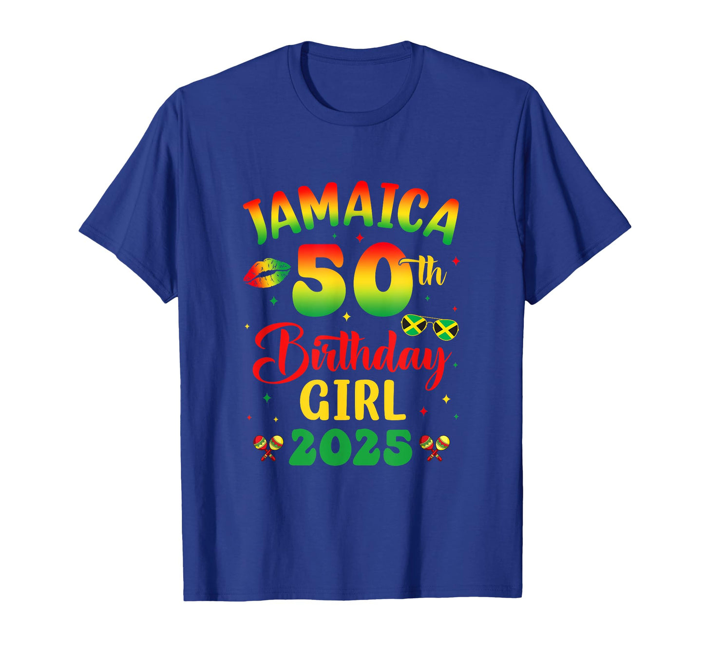 Jamaica 50Th Birthday Girl 2025 Party Matching Group T-Shirt