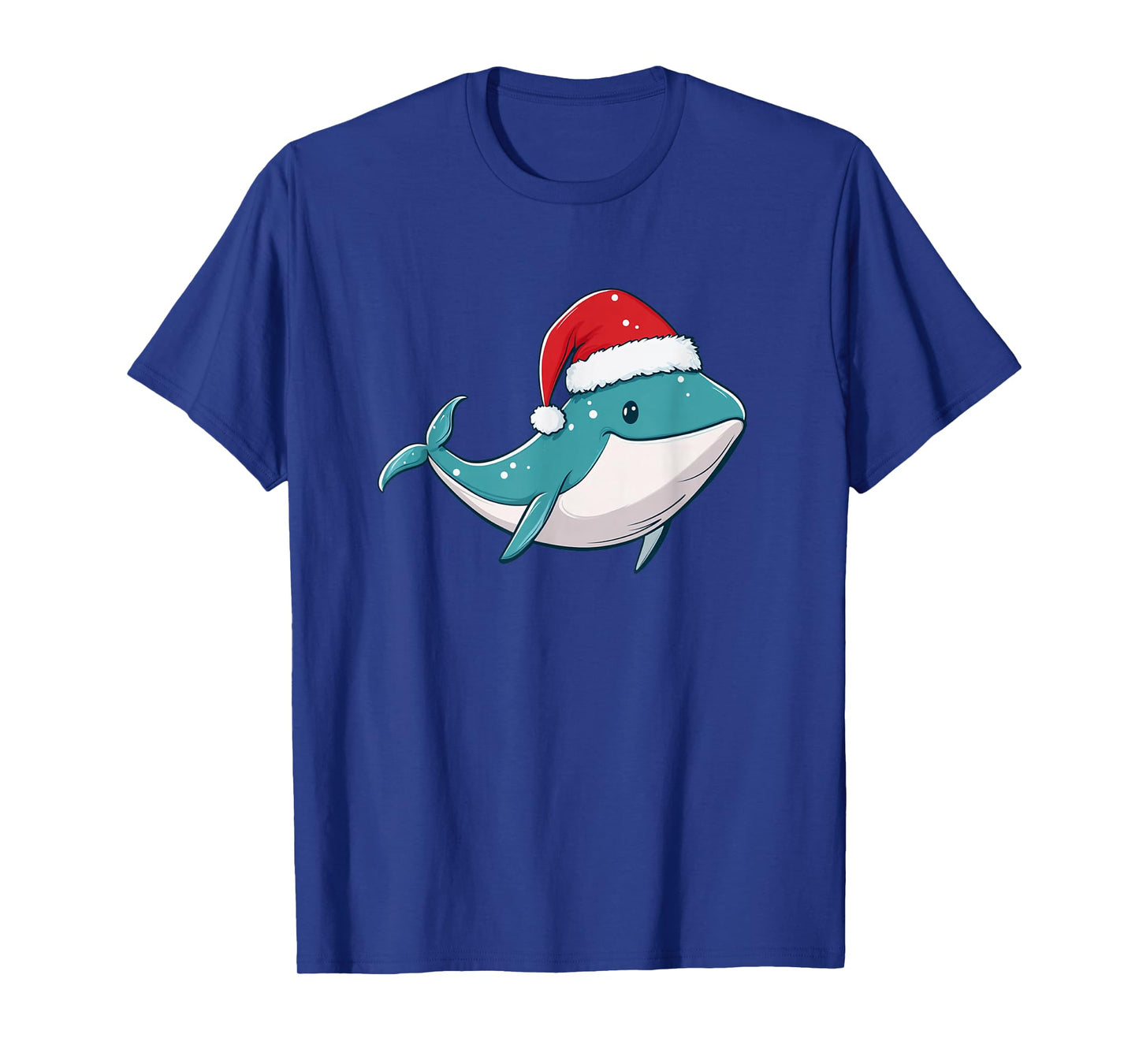 Enjoy The Holiday Season with a Whale and Santa Hat Combo T-Shirt