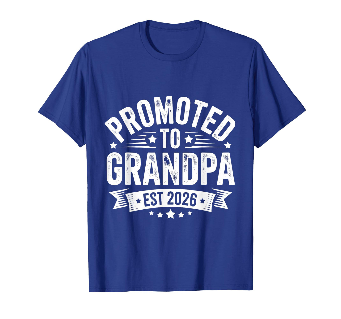 Promoted to Grandpa Est 2026 Grandparents Baby Announcement T-Shirt