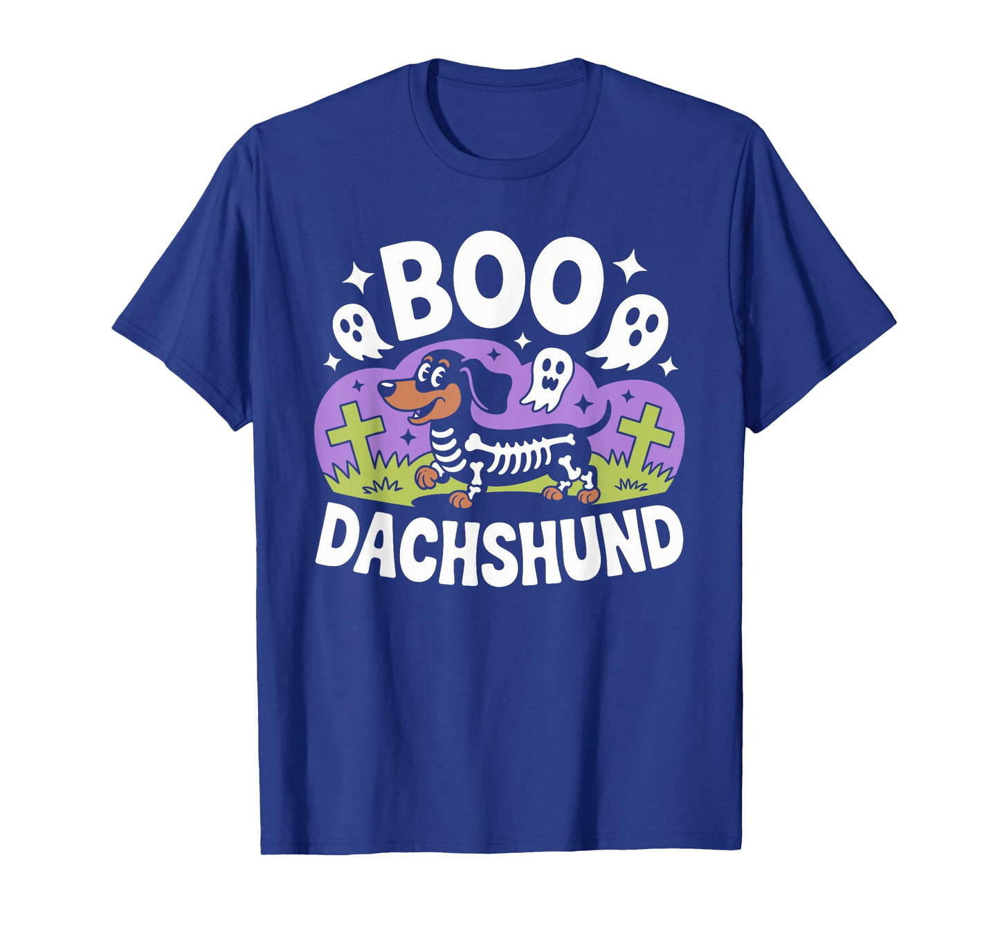 Boo Dachshund Halloween Design T-Shirt
