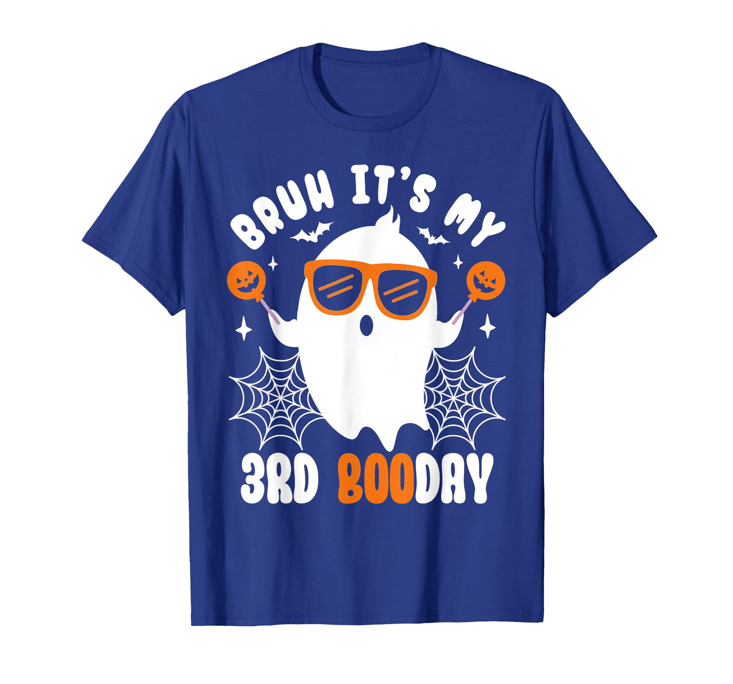 Bruh It's My 3rd Boo Day, Funny Halloween Ghost Boo Birthday T-Shirt