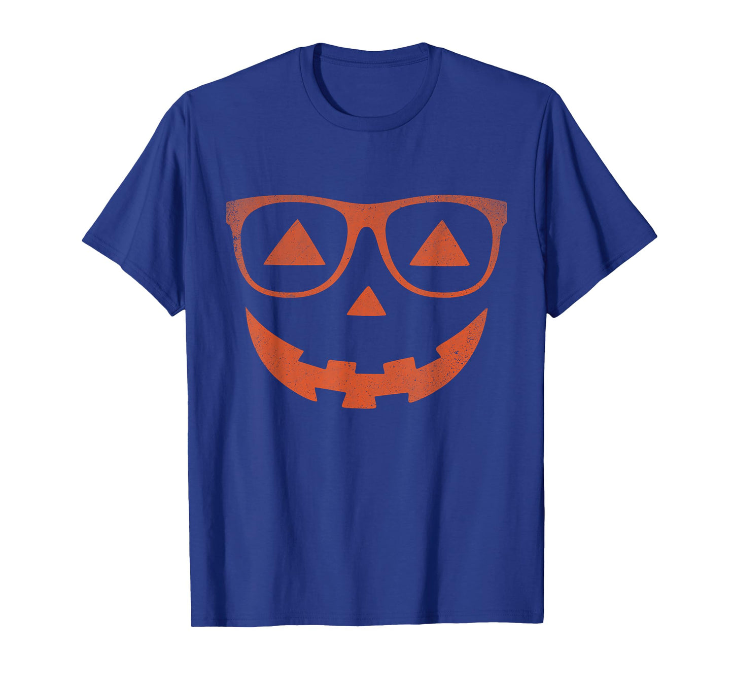 Jack O Lantern Pumpkin with Glasses Costume Halloween T-Shirt