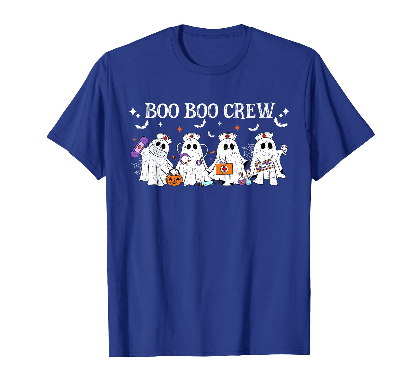 Groovy Boo Boo Crew Nurse Women Funny Ghost Nurse Halloween T-Shirt