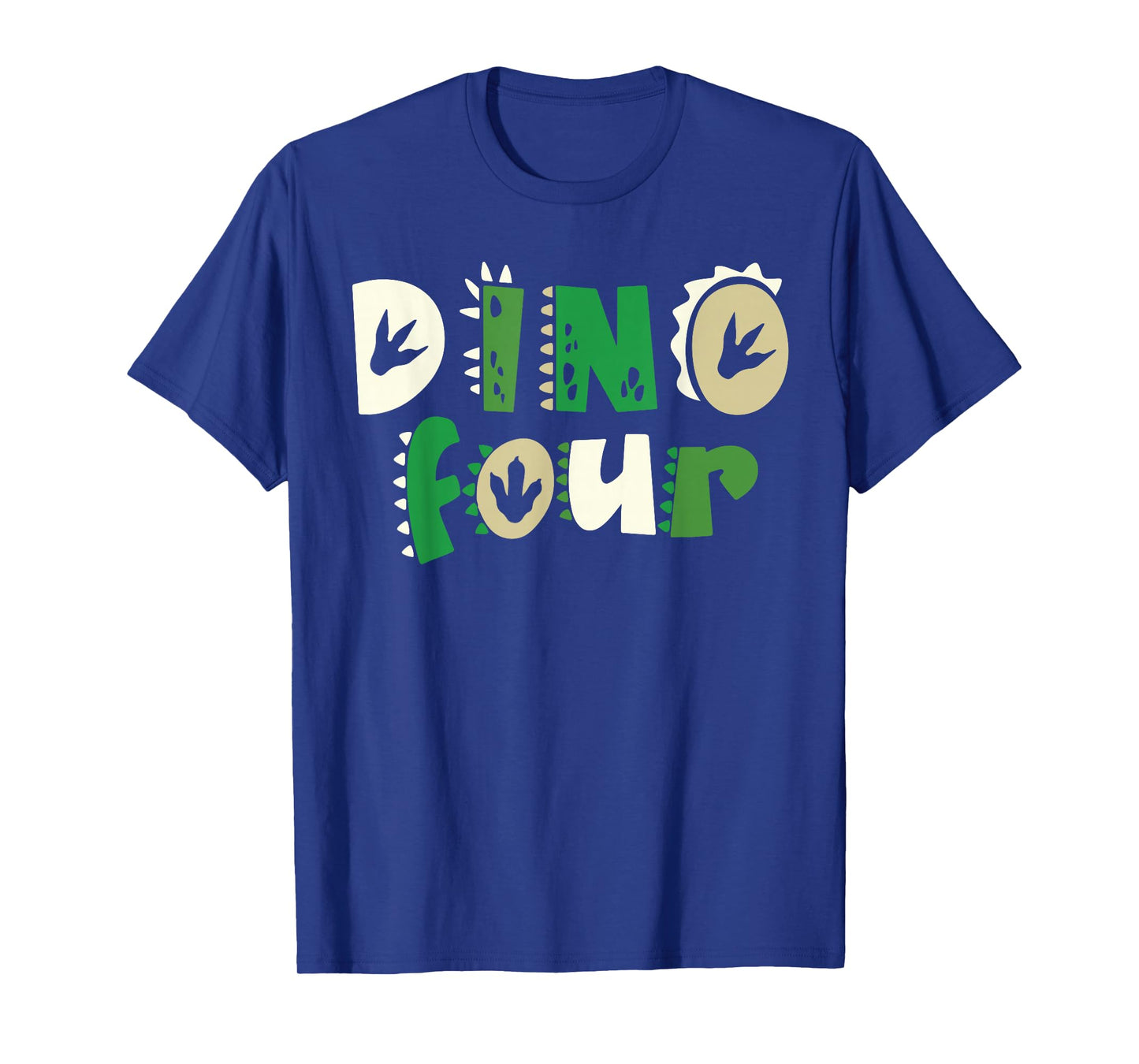 Dino Four Birthday Dinosaur 4th Birthday Matching Family T-Shirt