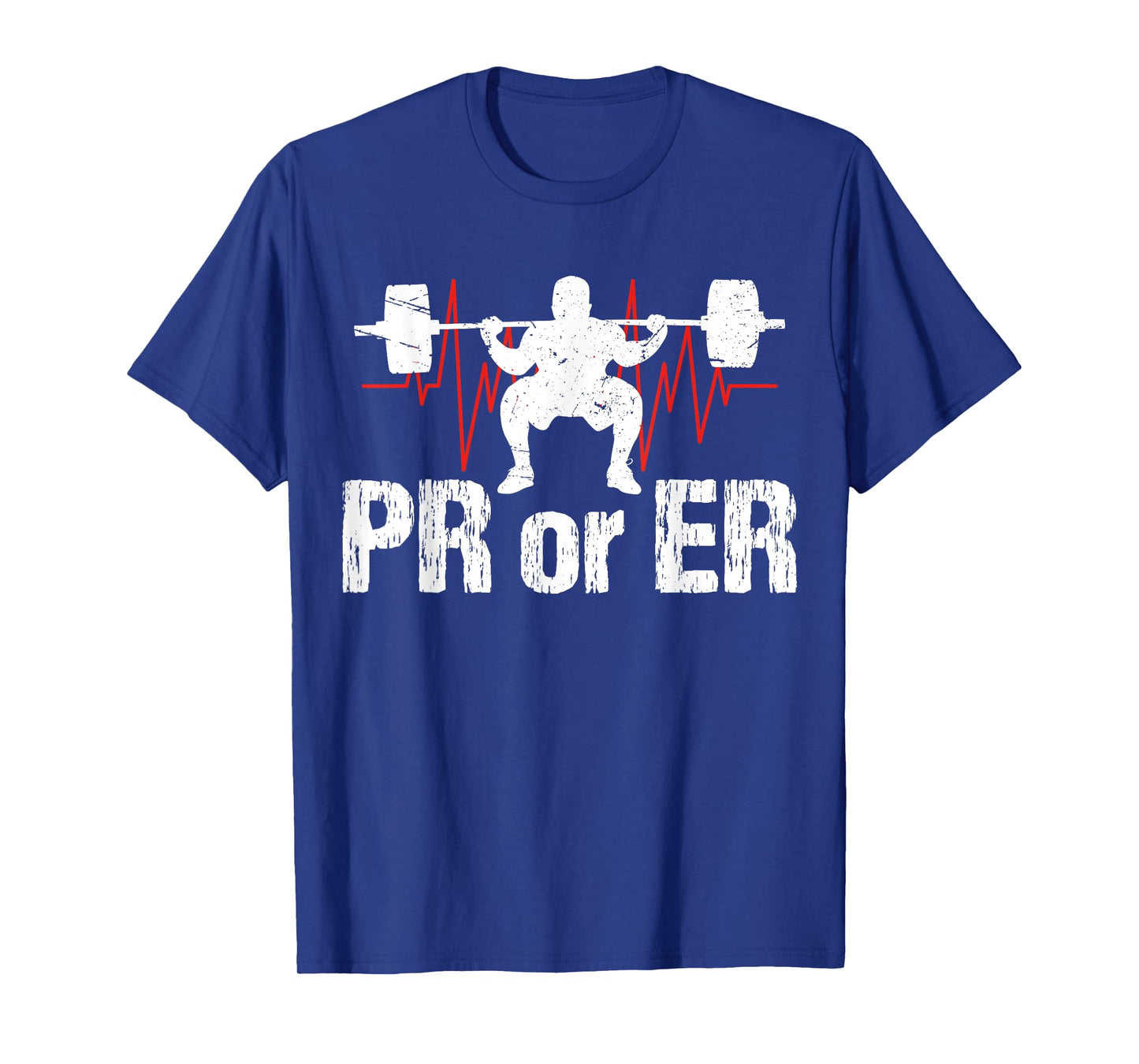 PR Or ER Funny Weightlifting Bodybuilding Apparel Vintage T-Shirt