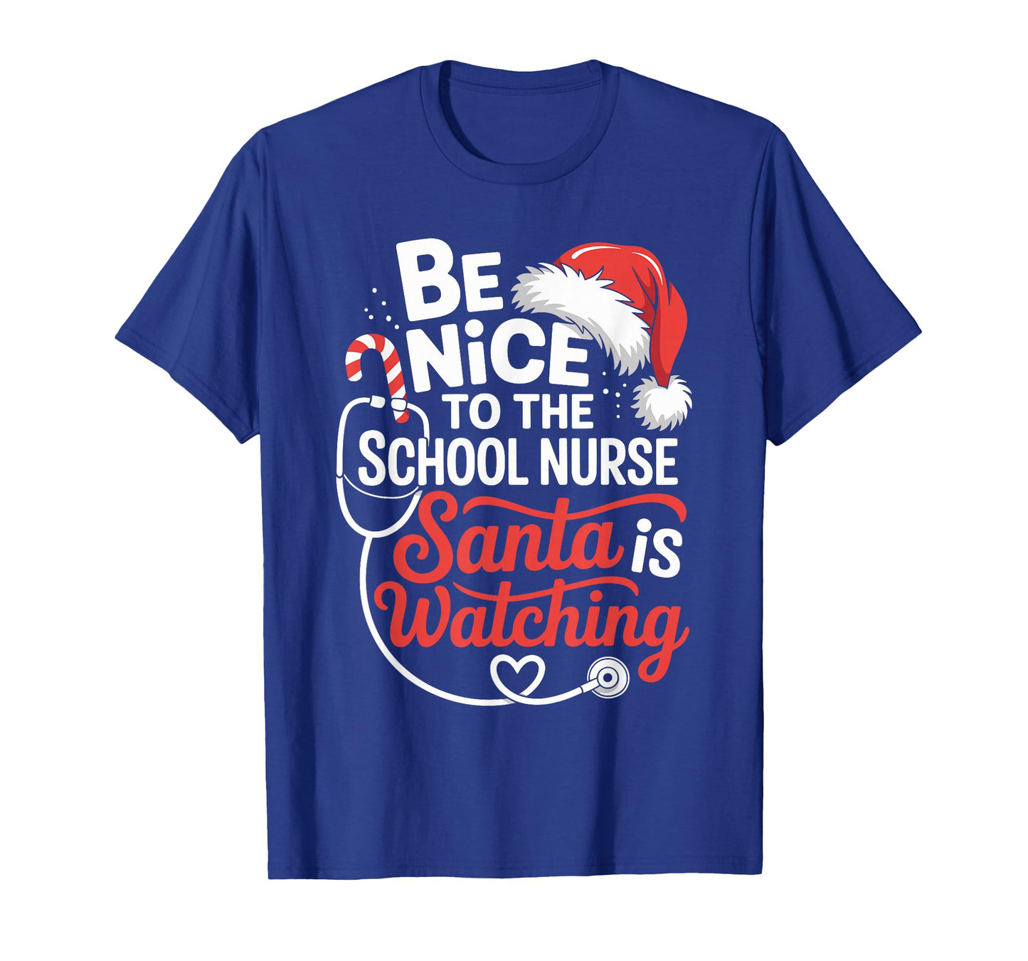 School Nurse Christmas Nursing Humor Xmas for Women T-Shirt