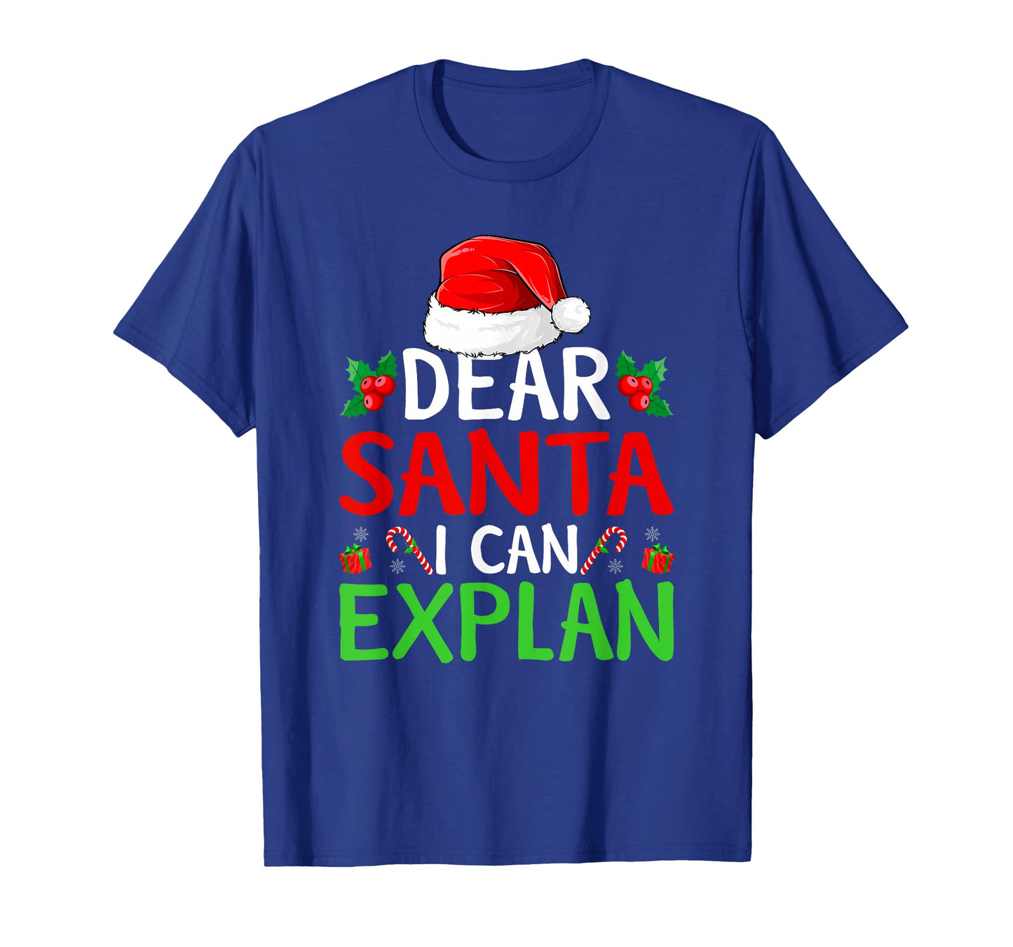 Dear Santa I Can Explain Family Christmas Pajamas T-Shirt