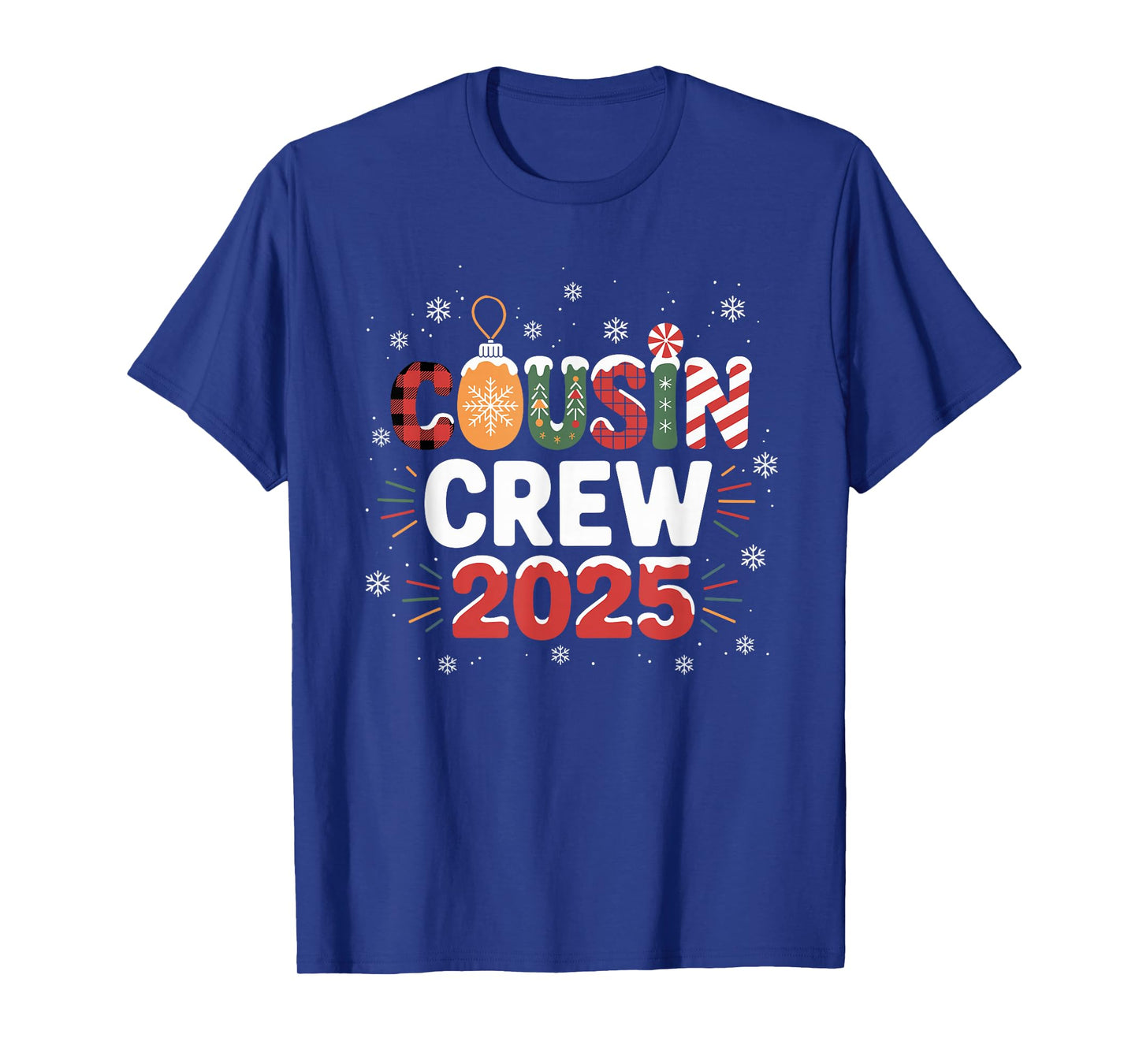 Cousin Crew Christmas 2025 Family Matching Xmas T-Shirt