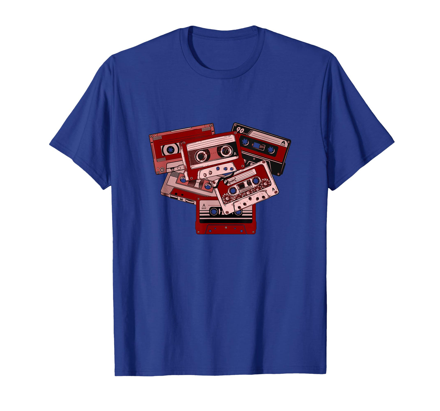 Maroon Red Burgundy Tape Cassettes Classic Old School Maroon T-Shirt