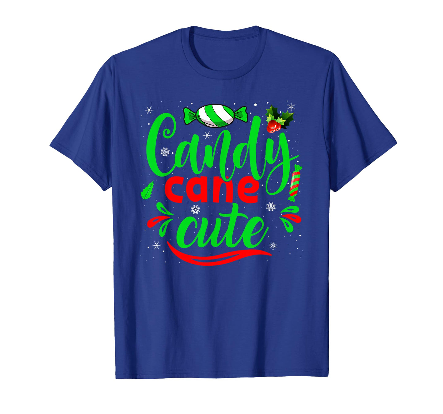 Candy Cane Cutie Christmas Pajamas Adults and Kids Xmas T-Shirt