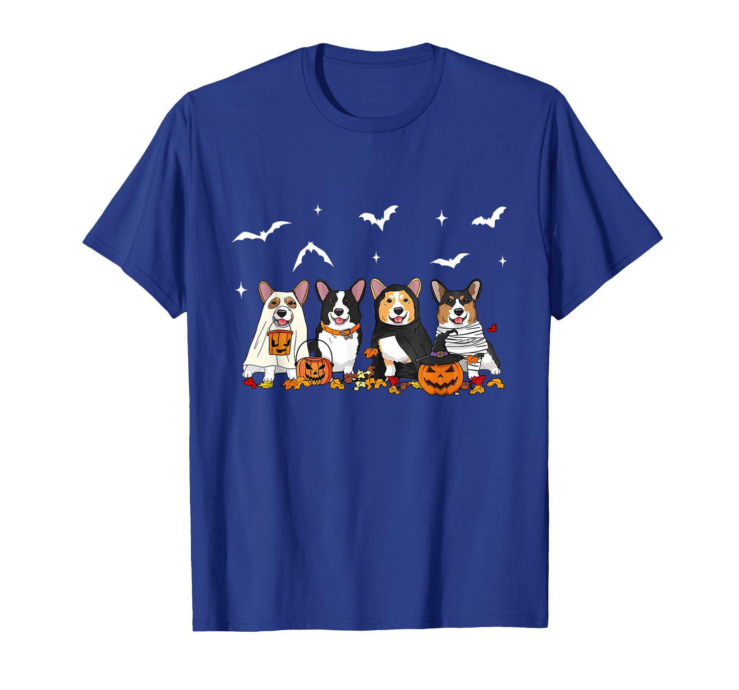 Witch Corgi Halloween Pumpkin Corgi Fall Vibes Corgi Dog Mom T-Shirt