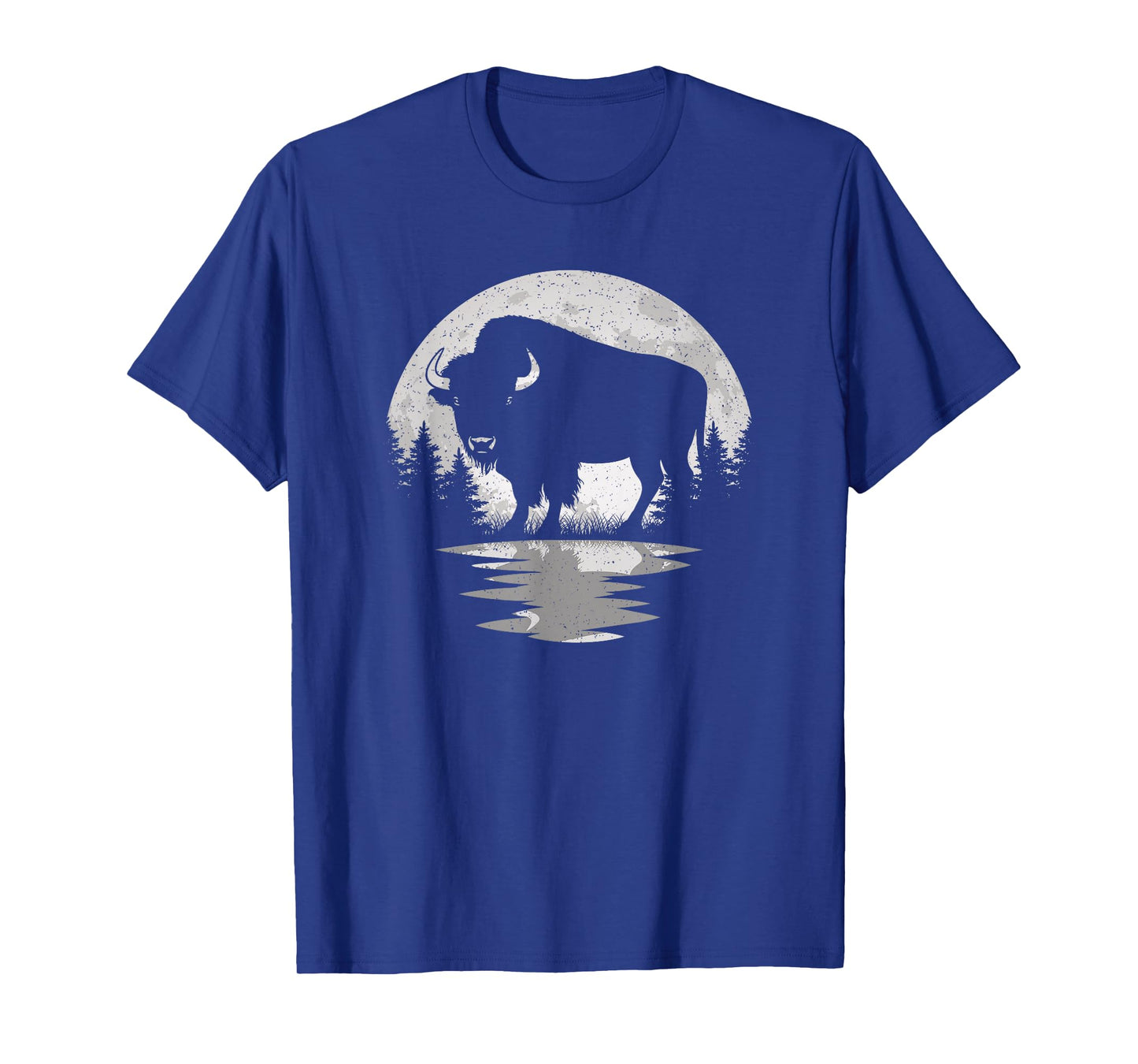 Bison Lover Moon Vintage Buffalo Men Women Kids T-Shirt
