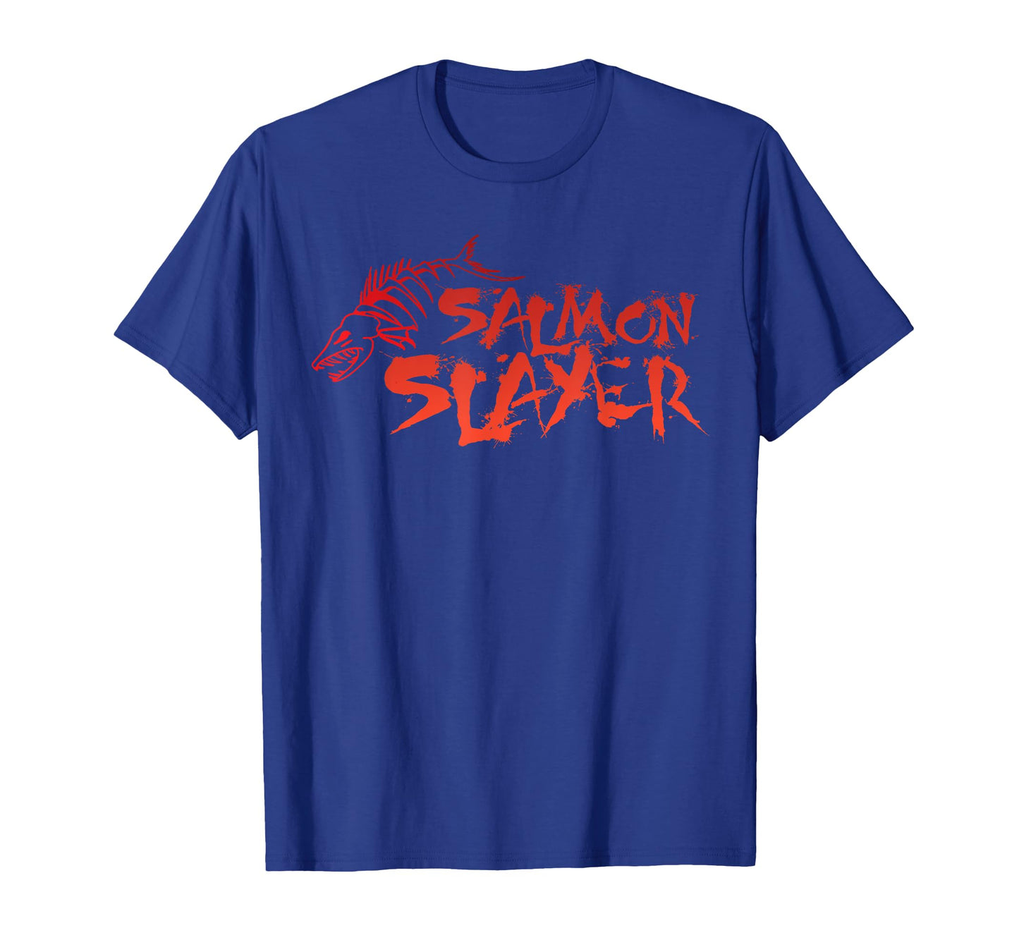 Salmon Slayer Fishing Funny T-Shirt