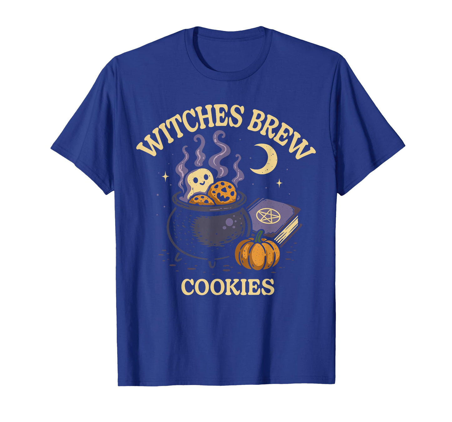 Halloween Witch Cauldron Witches Brew Cookies Funny Ghost T-Shirt