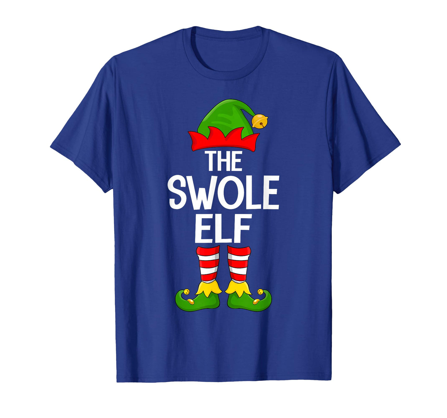 Swole Elf Xmas Matching Family Elf Squad Christmas T-Shirt