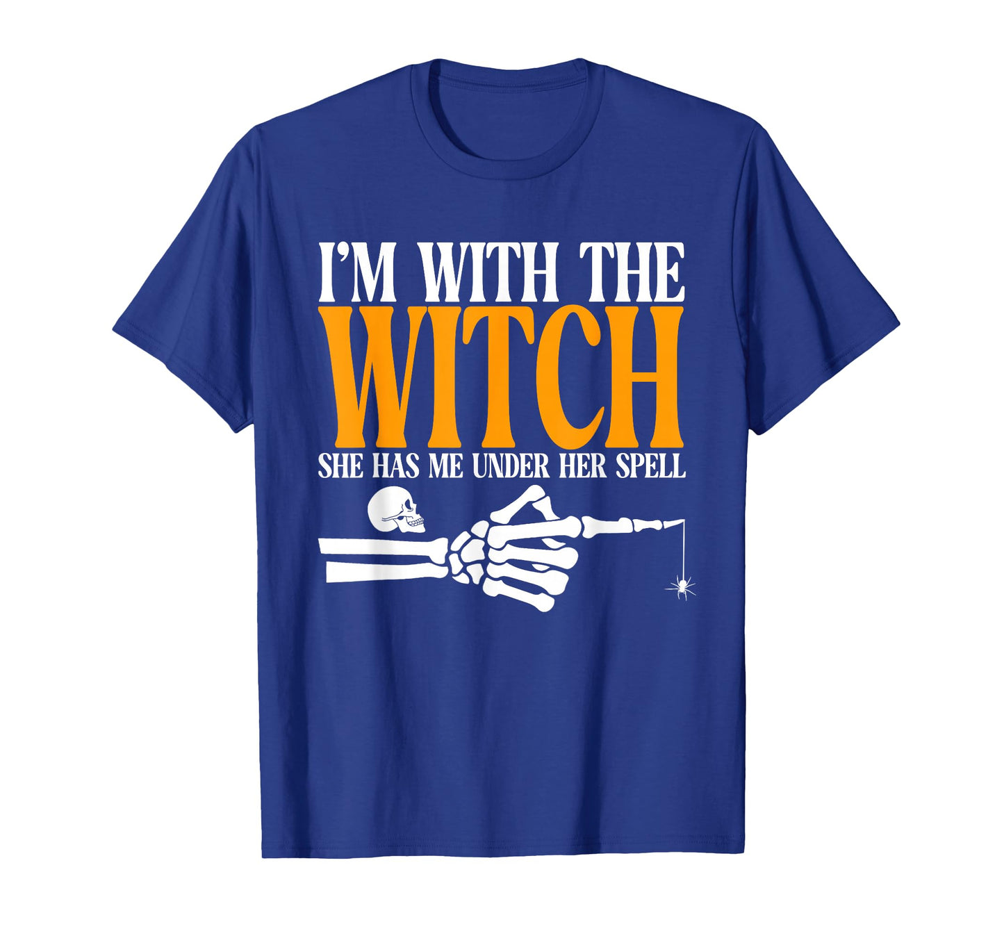 I'm with The Witch Funny Halloween Couple Costume Party T-Shirt